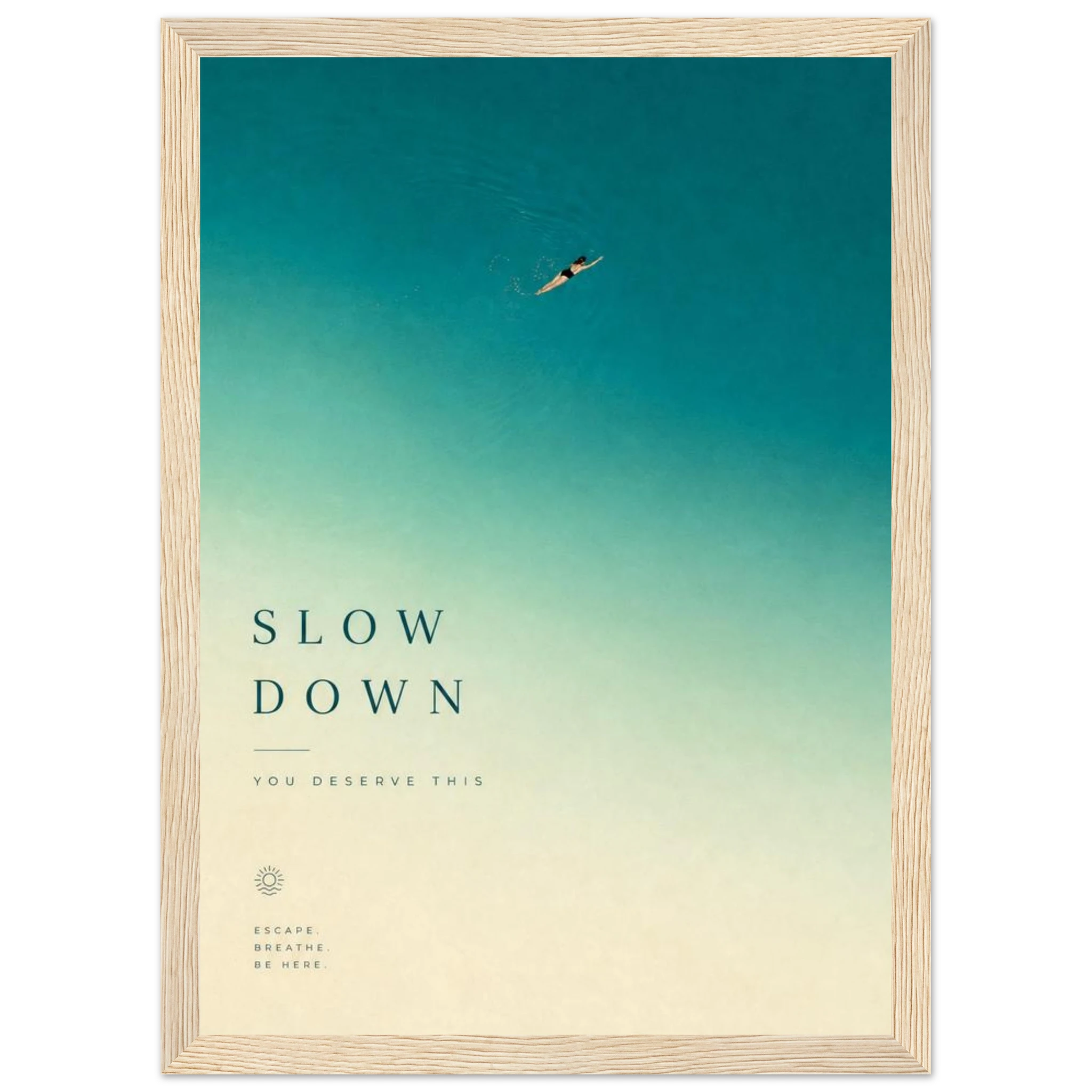 Rizen Slow Down - Premium Framed Wall Art