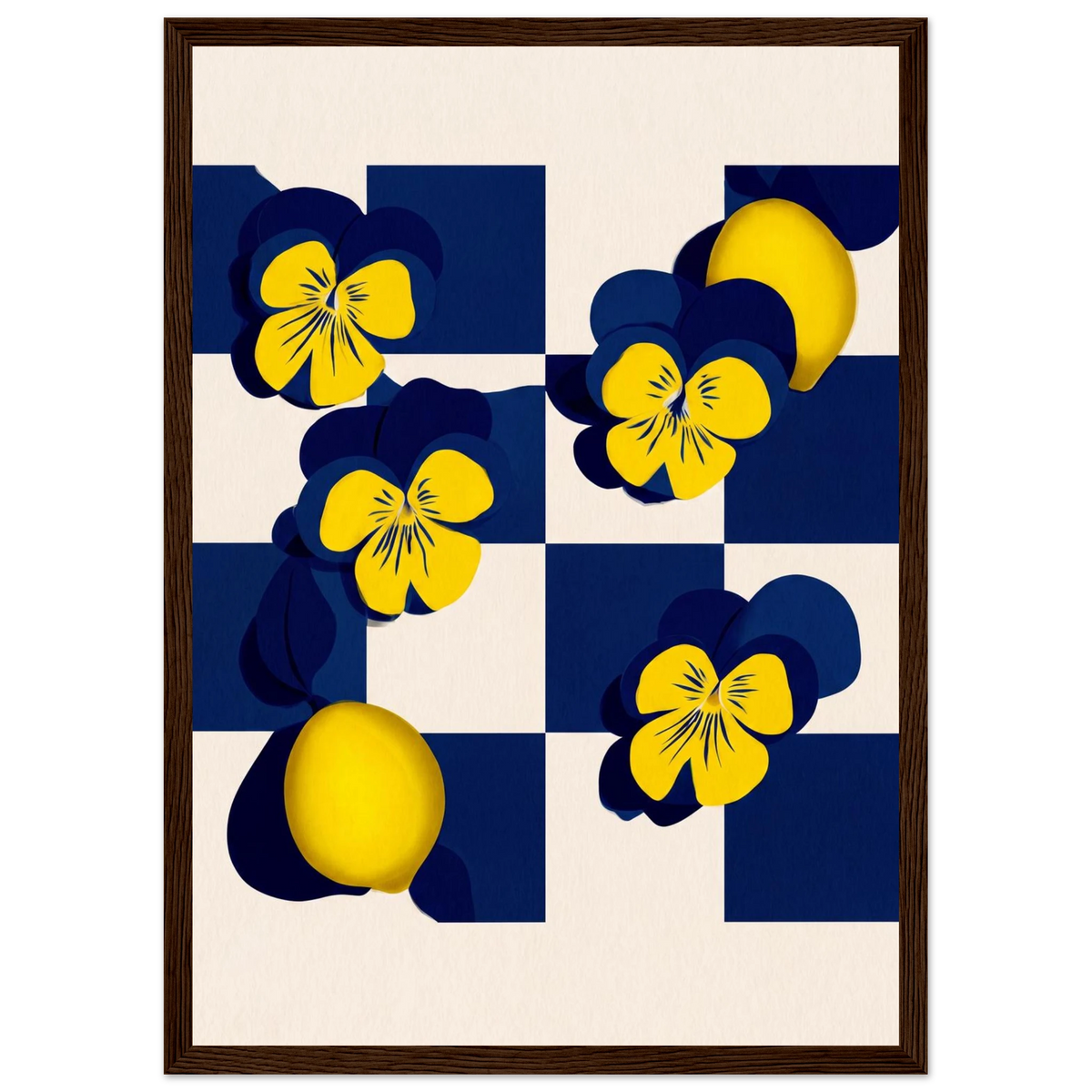 Rizen Life's Little Lemons - Premium Framed Wall Art