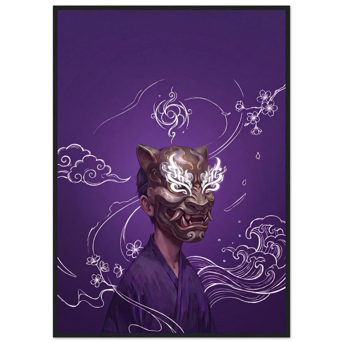Rizen Beneath the Mask - Premium Framed Wall Art