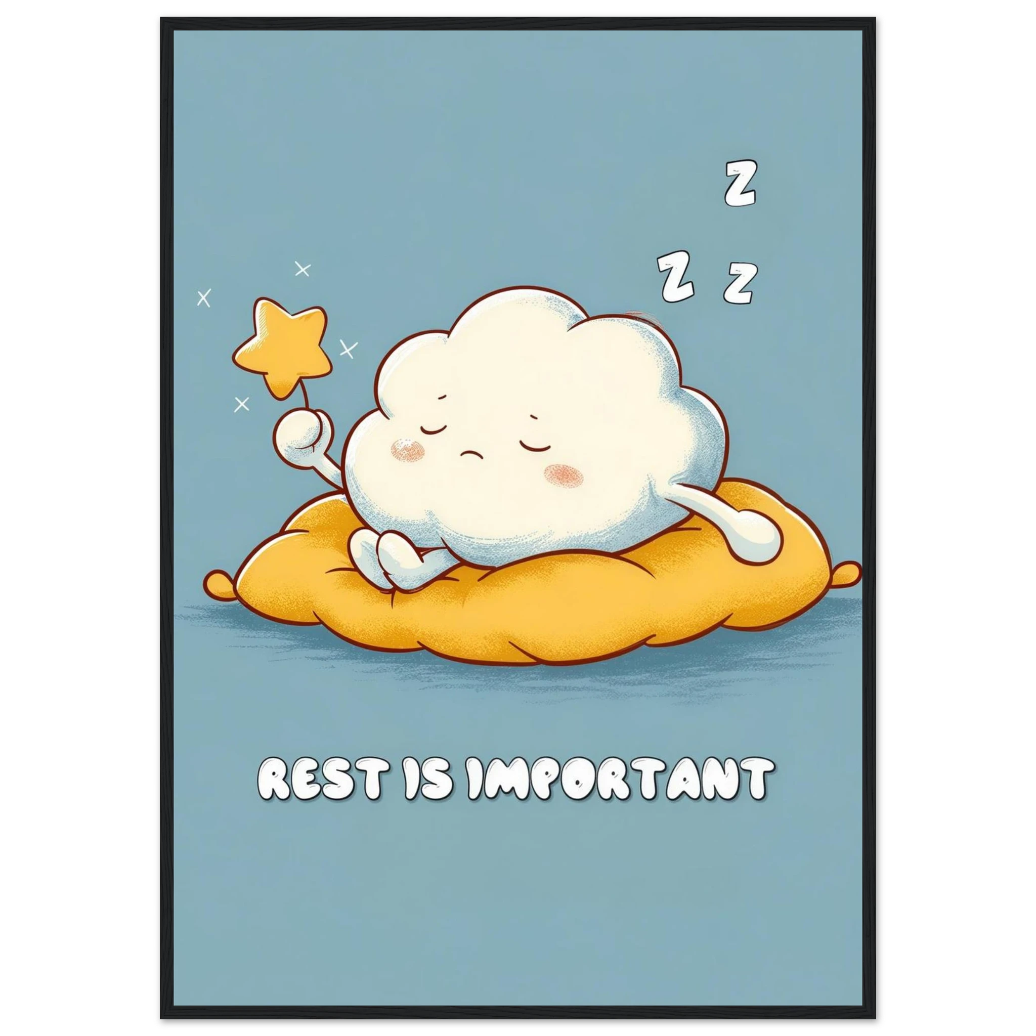 Rizen Rest is Important - Premium Framed Wall Art