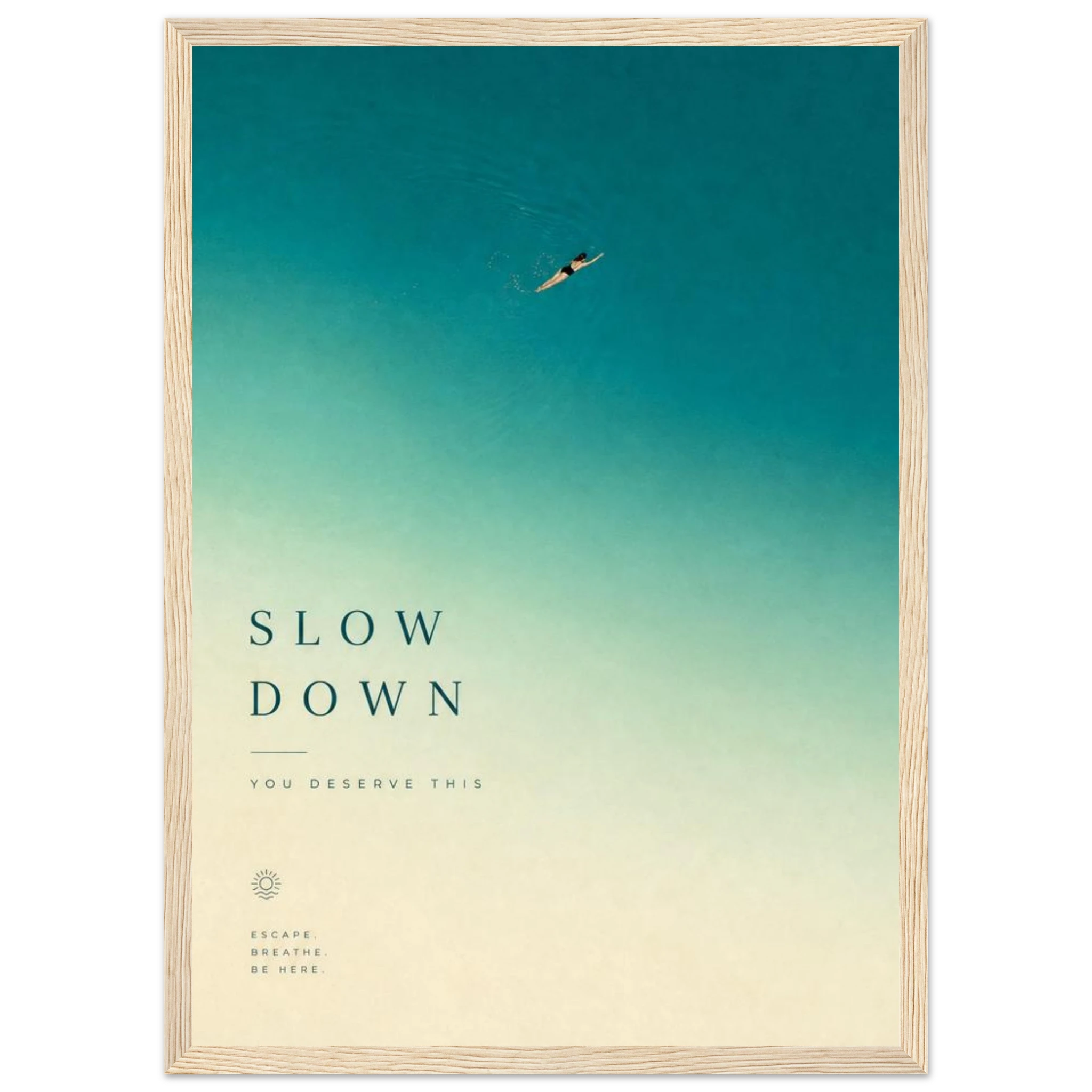 Rizen Slow Down - Premium Framed Wall Art