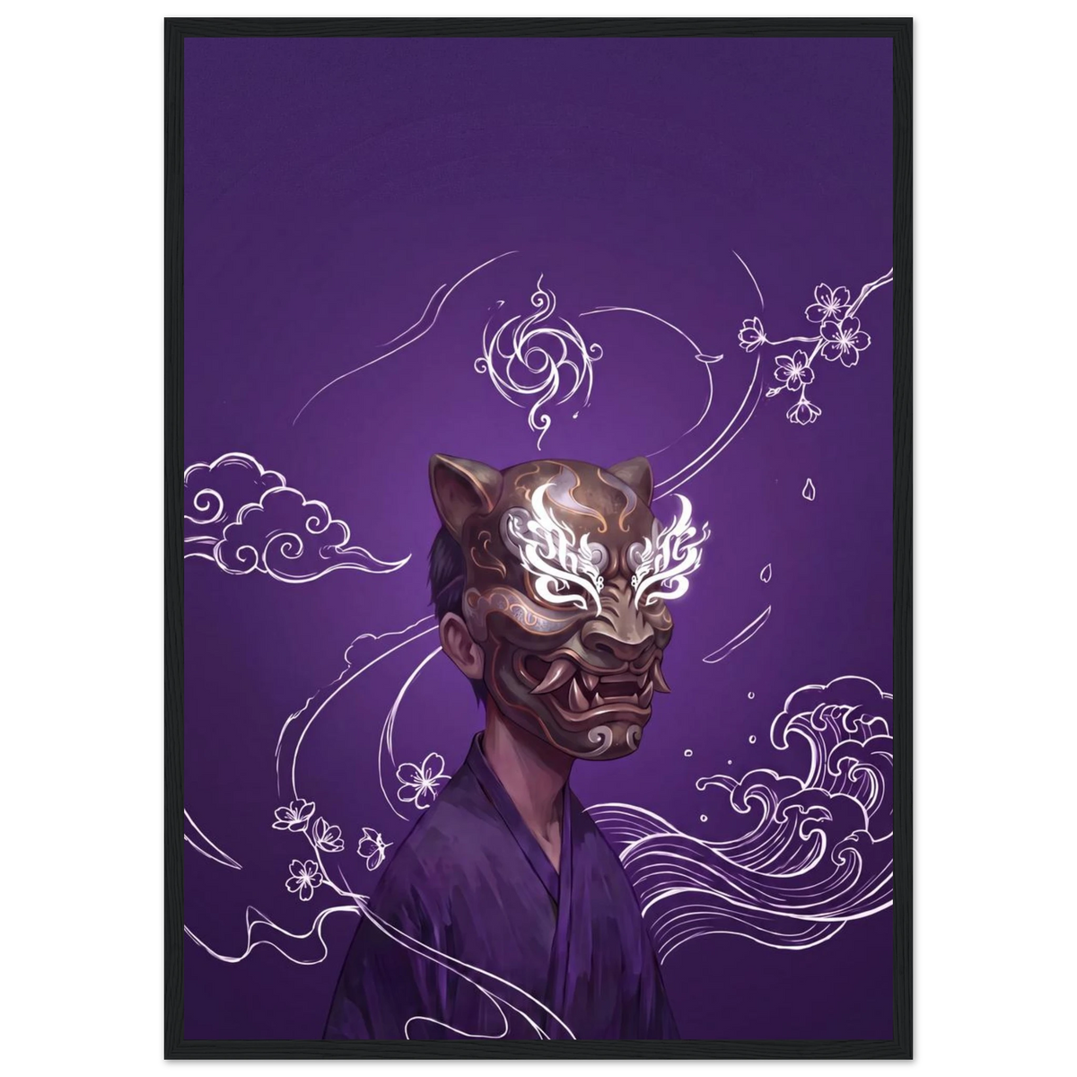 Rizen Beneath the Mask - Premium Framed Wall Art