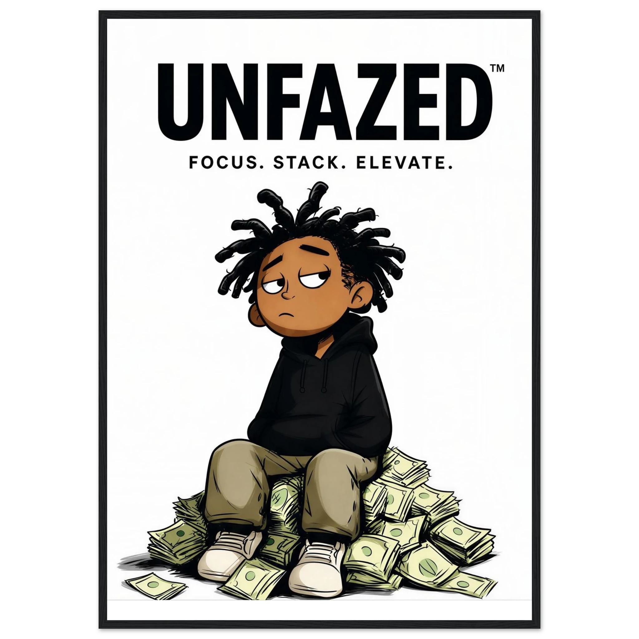 Rizen Unfazed - Premium Framed Wall Art