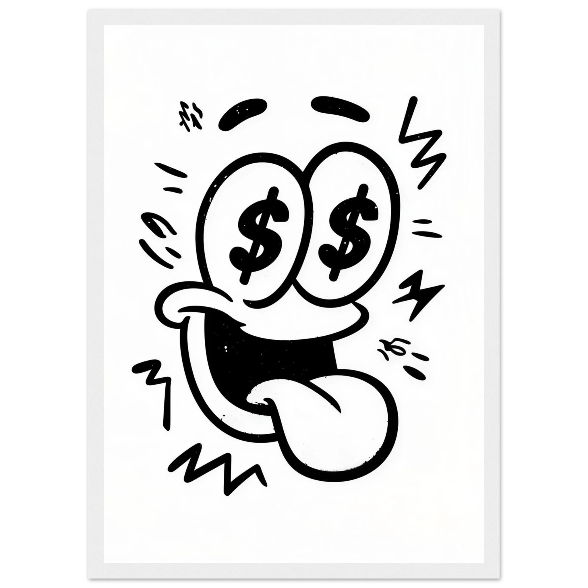Rizen Dollar Eyes - Premium Framed Wall Art