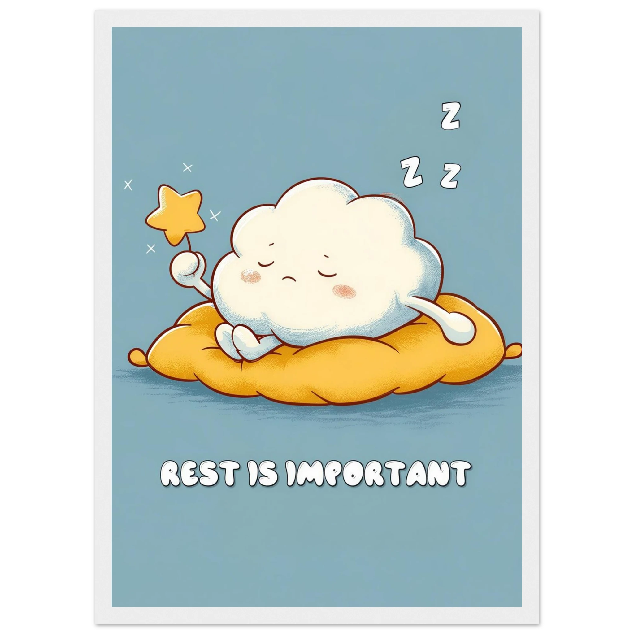Rizen Rest is Important - Premium Framed Wall Art