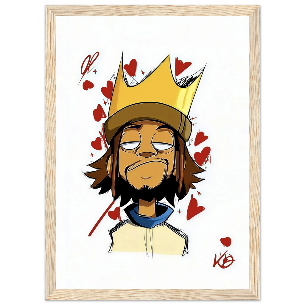 Rizen Crowned Affection - Premium Framed Wall Art