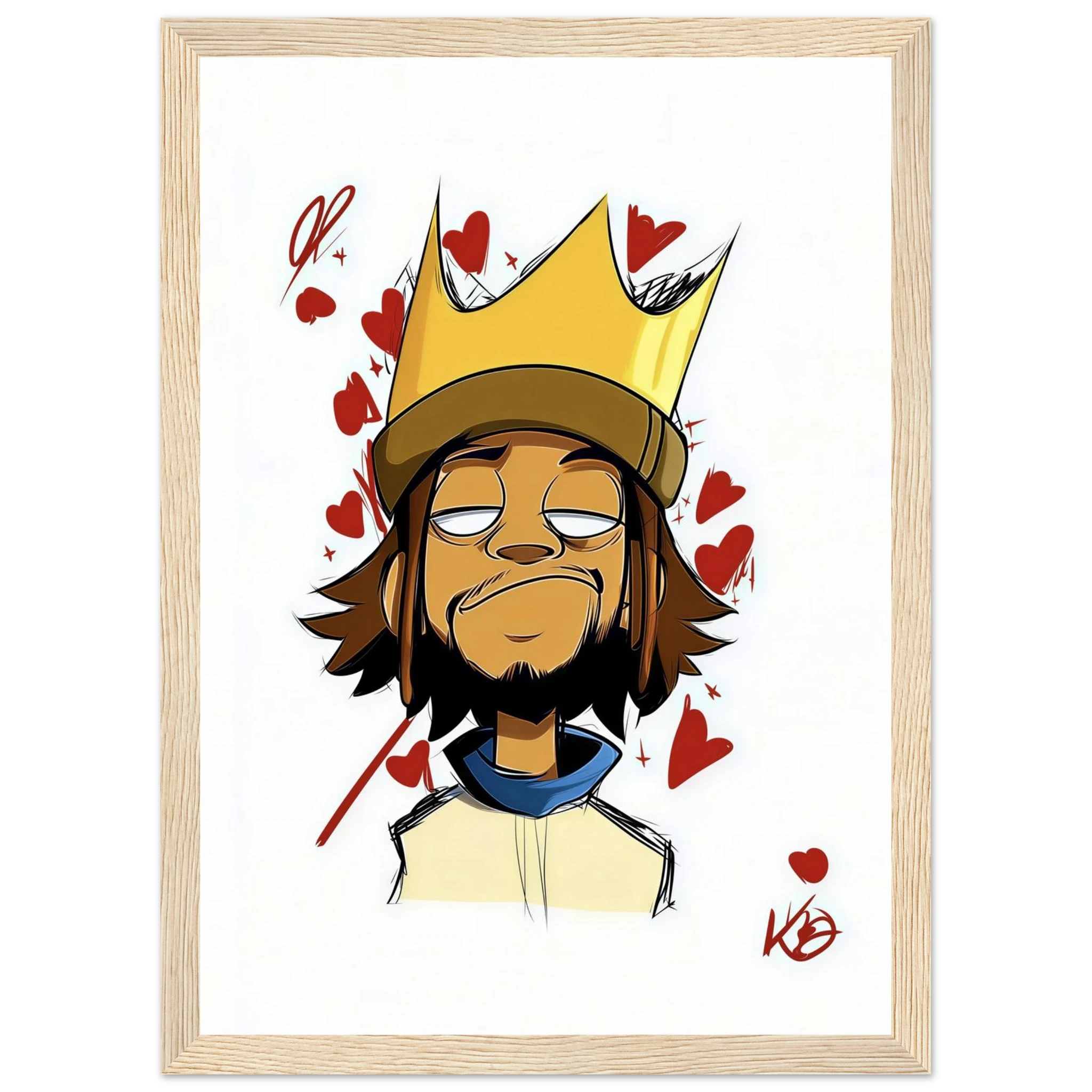 Rizen Crowned Affection - Premium Framed Wall Art