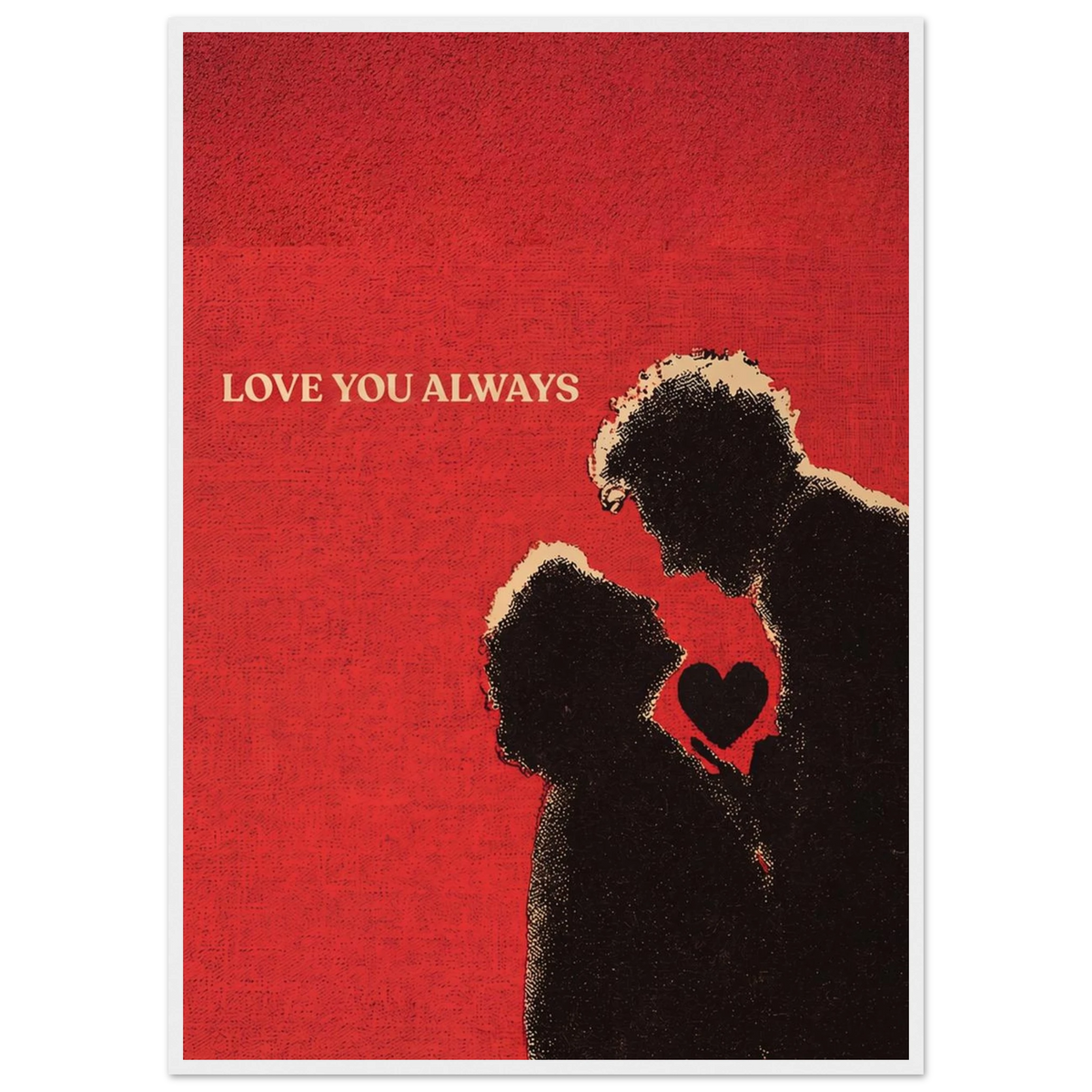 Rizen Love You Always - Premium Framed Wall Art
