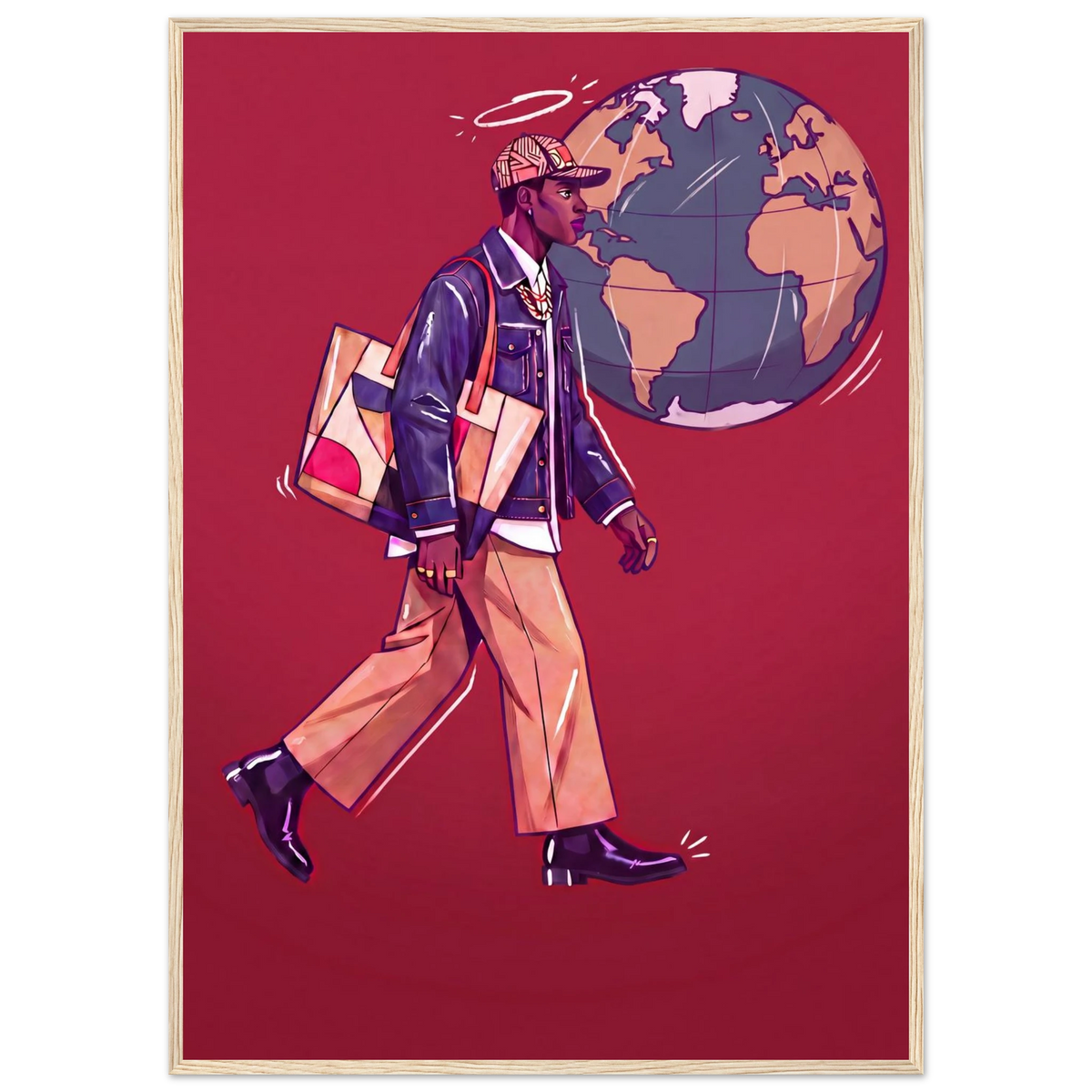 Rizen Global Stride - Premium Framed Wall Art