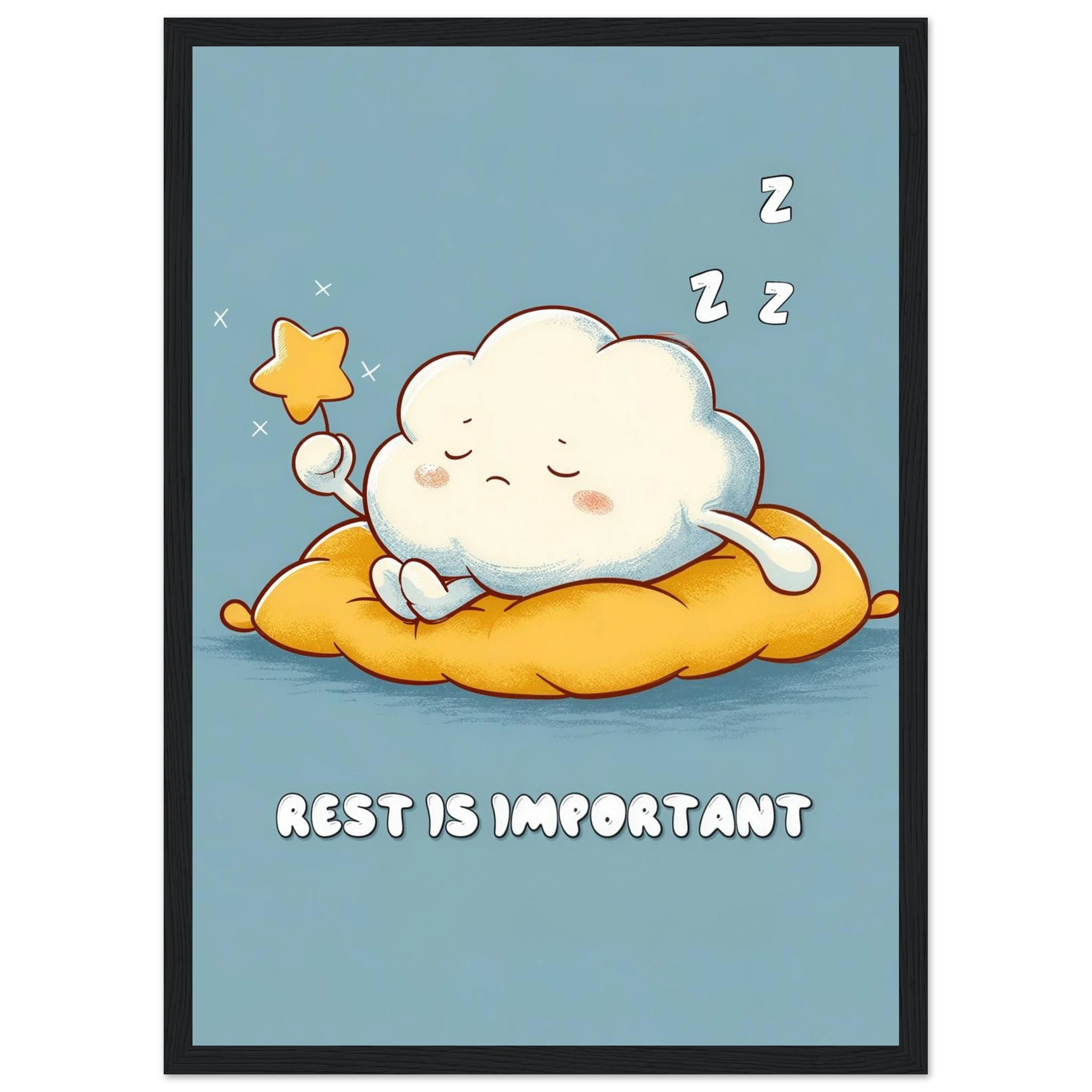 Rizen Rest is Important - Premium Framed Wall Art