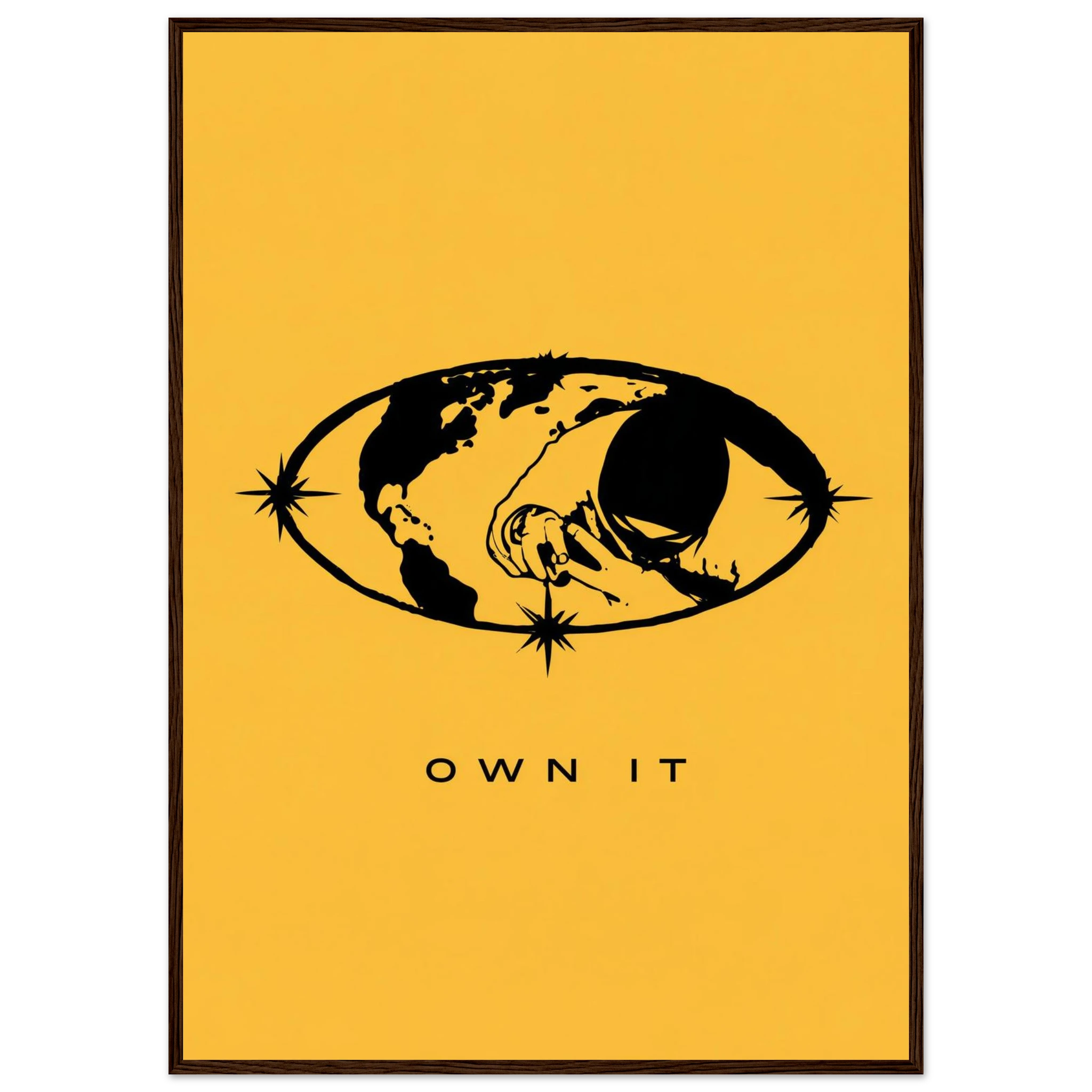 Rizen OWN IT - Premium Framed Wall Art