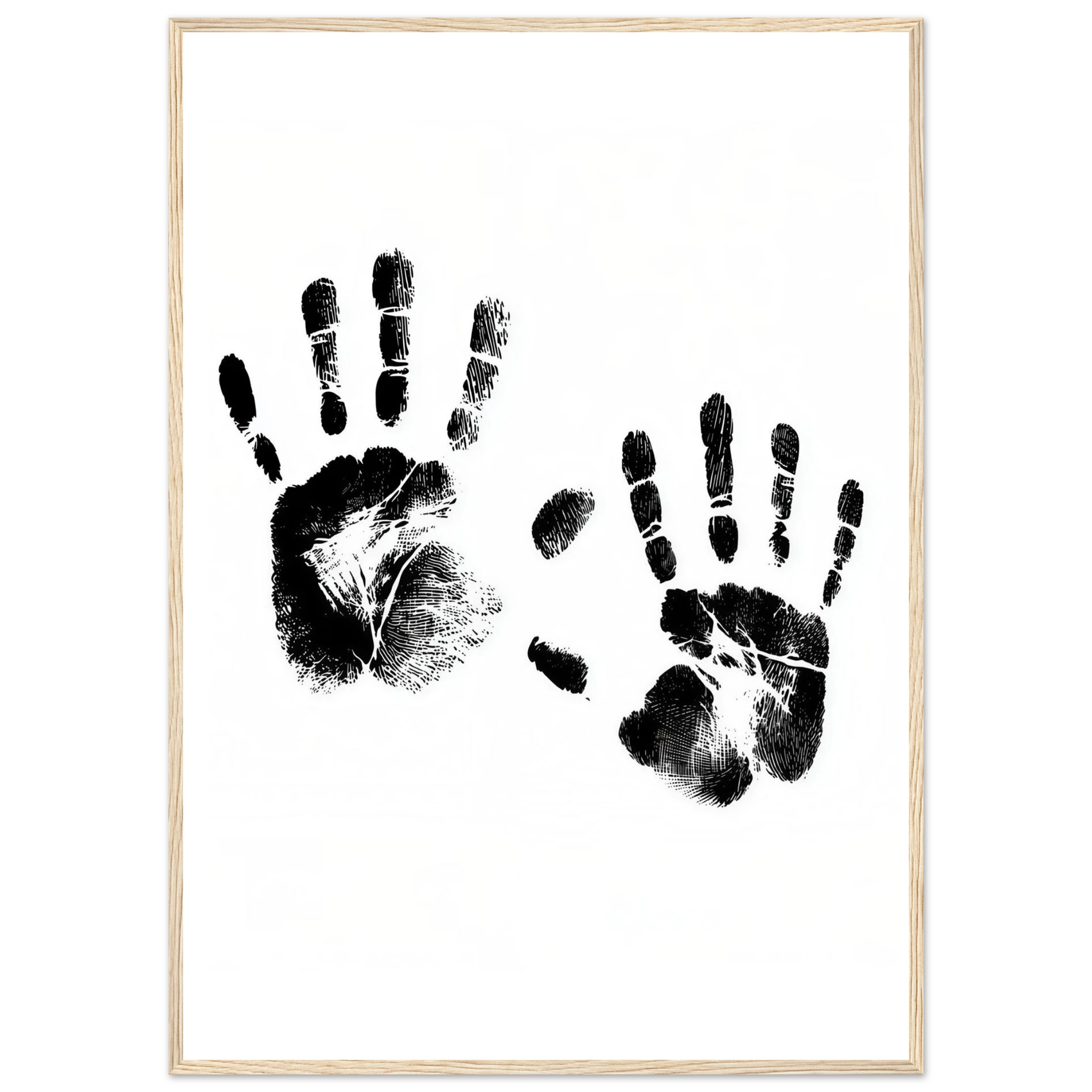Rizen Memory of Hands - Premium Framed Wall Art