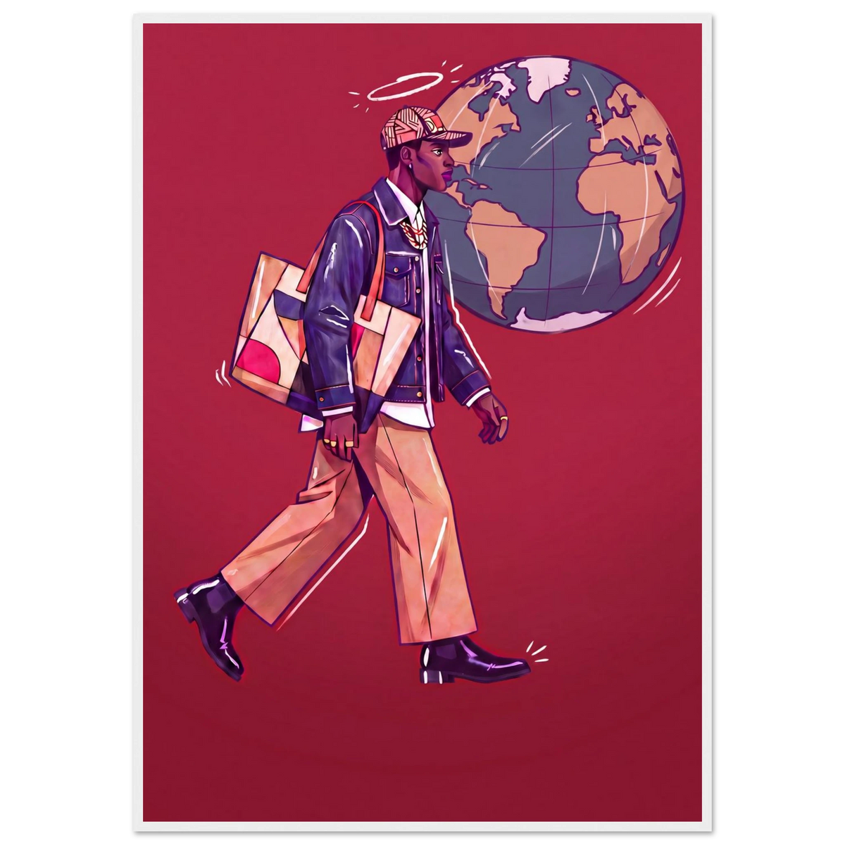 Rizen Global Stride - Premium Framed Wall Art