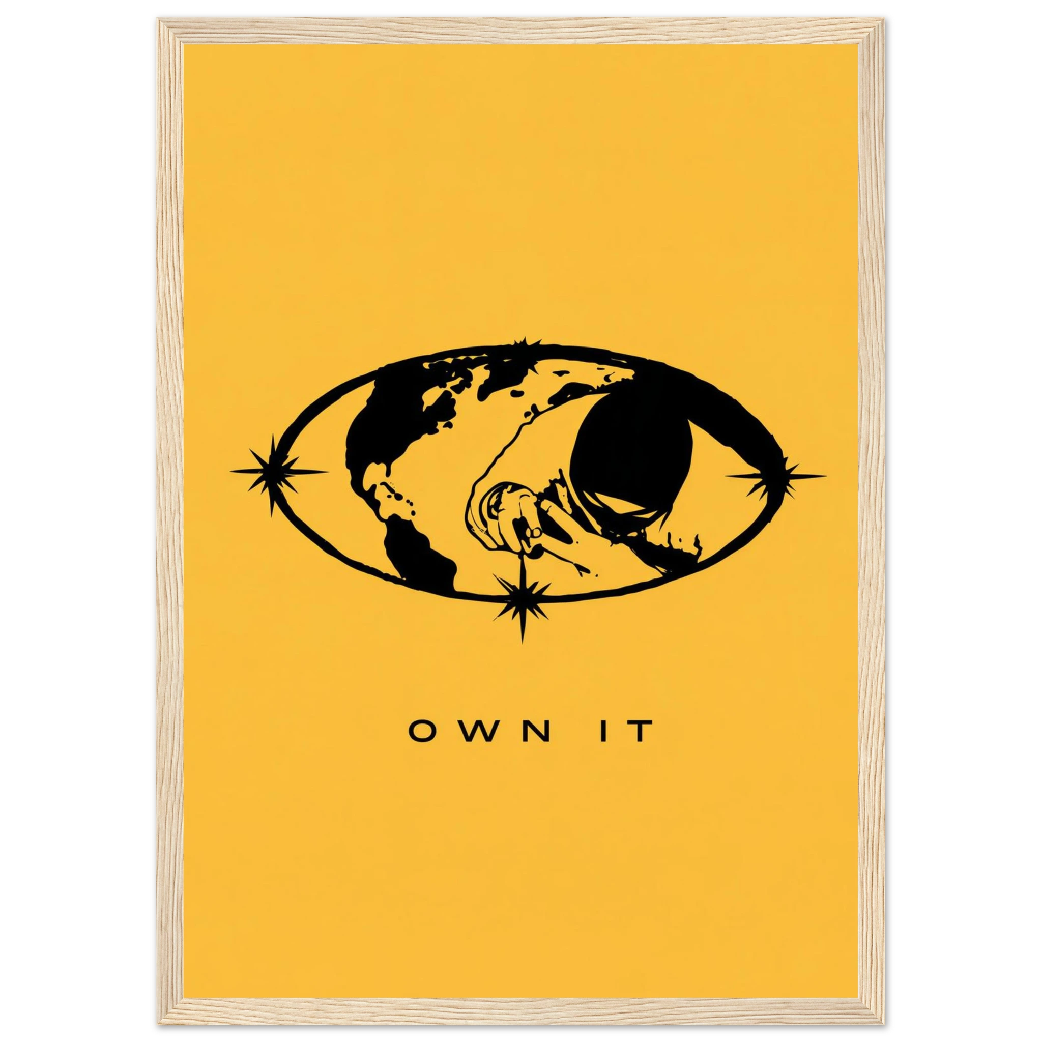 Rizen OWN IT - Premium Framed Wall Art