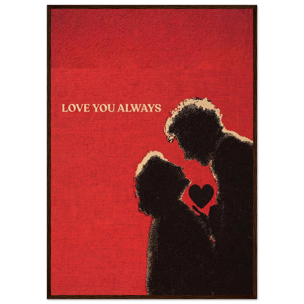 Rizen Love You Always - Premium Framed Wall Art