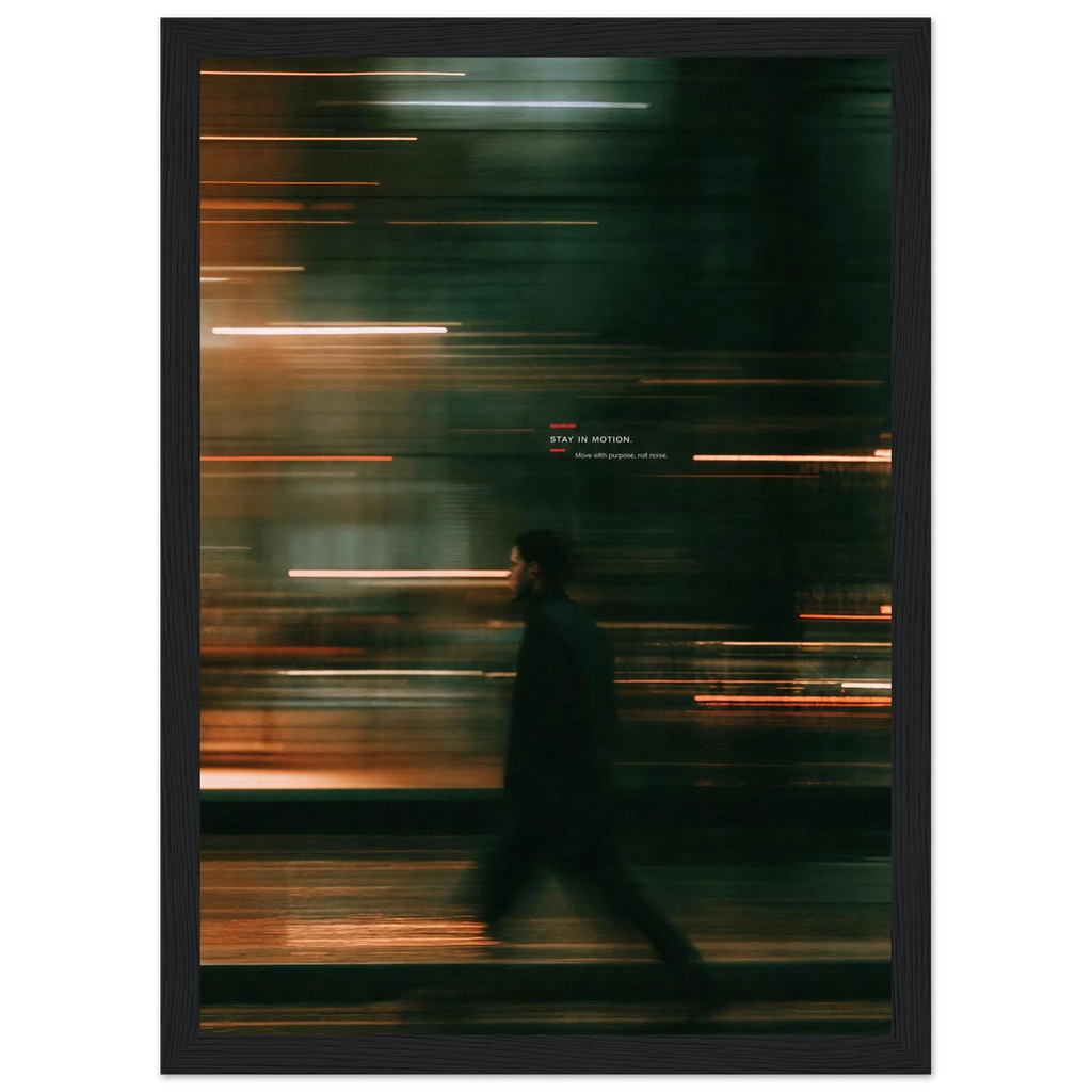 Rizen Stay In Motion - Premium Framed Wall Art