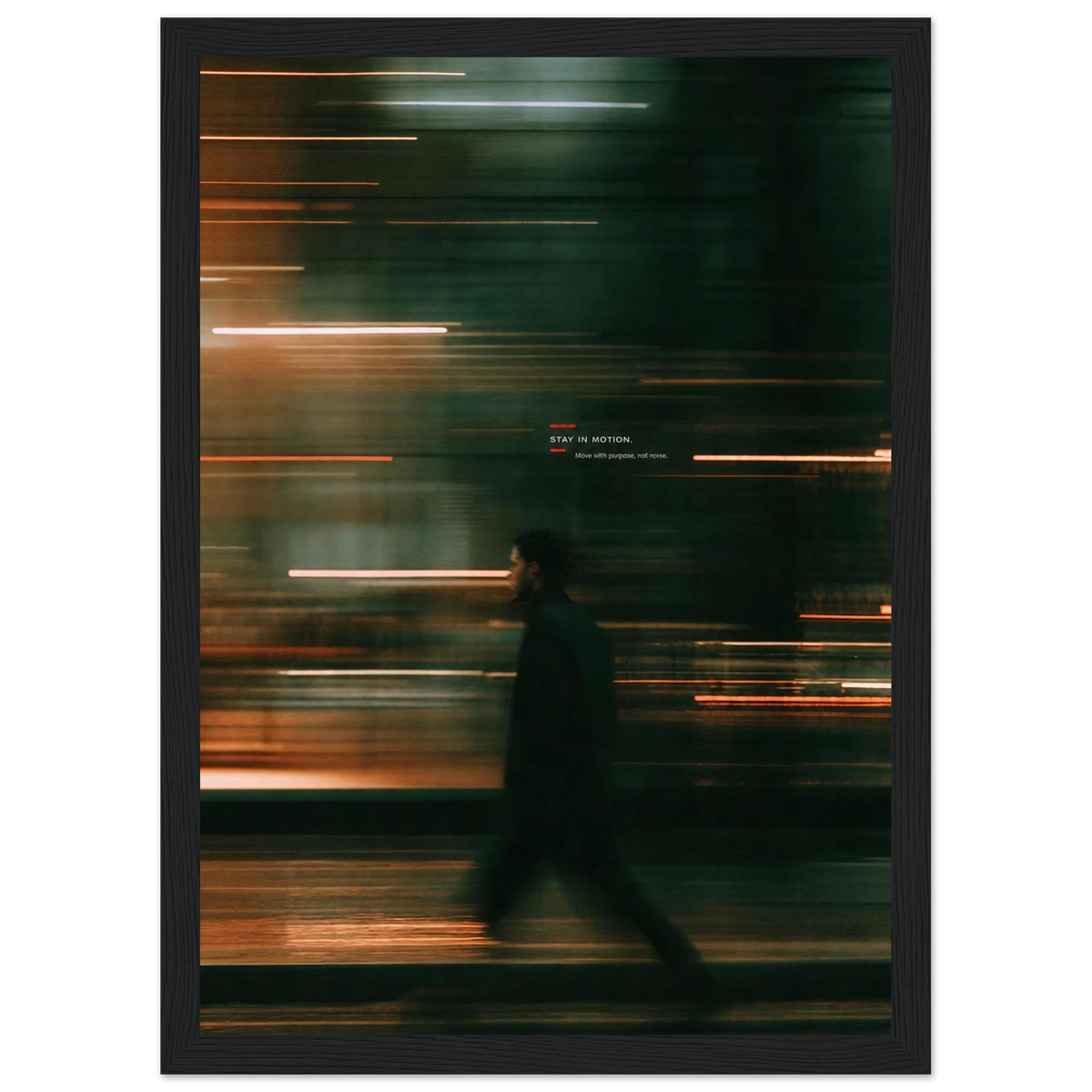 Rizen Stay In Motion - Premium Framed Wall Art