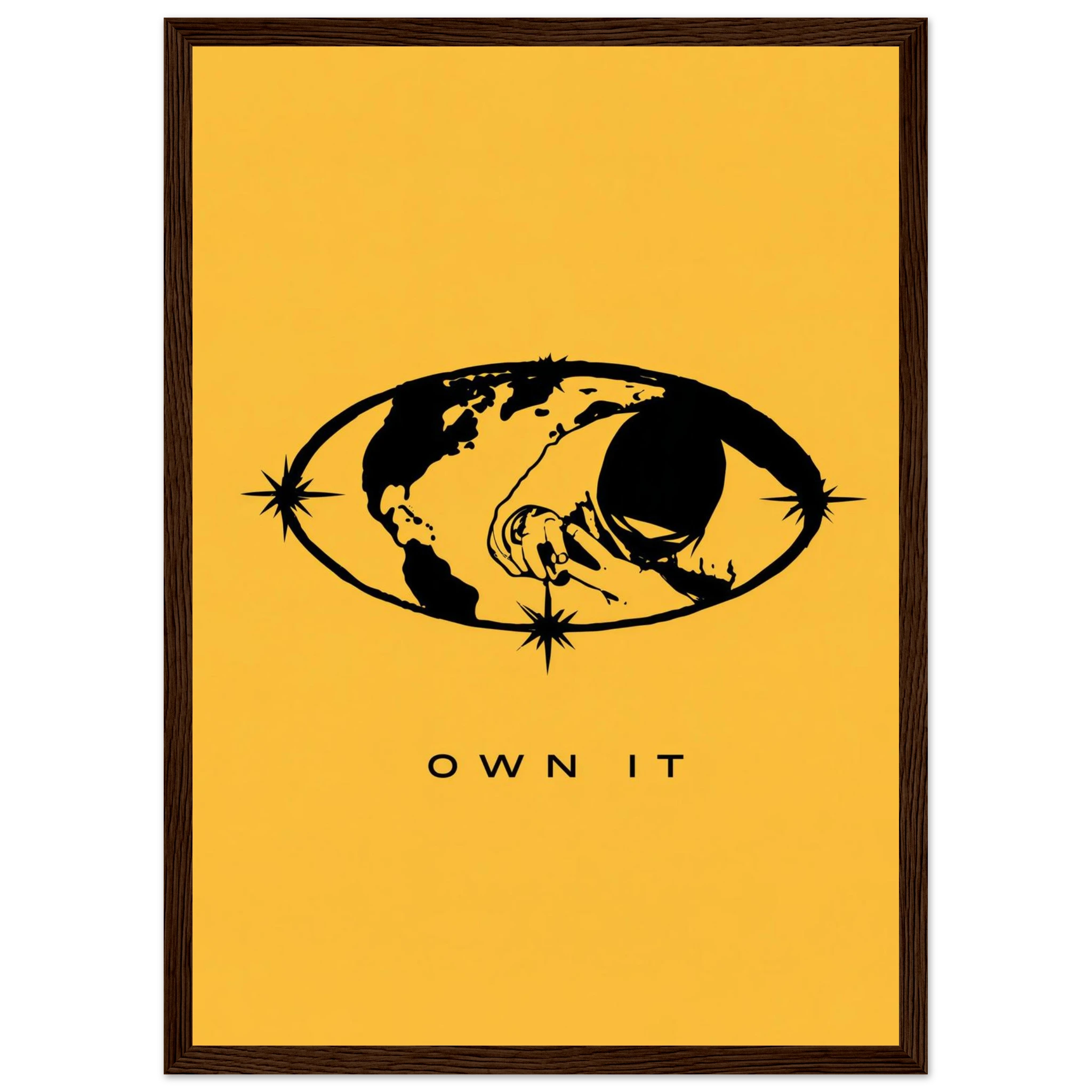 Rizen OWN IT - Premium Framed Wall Art