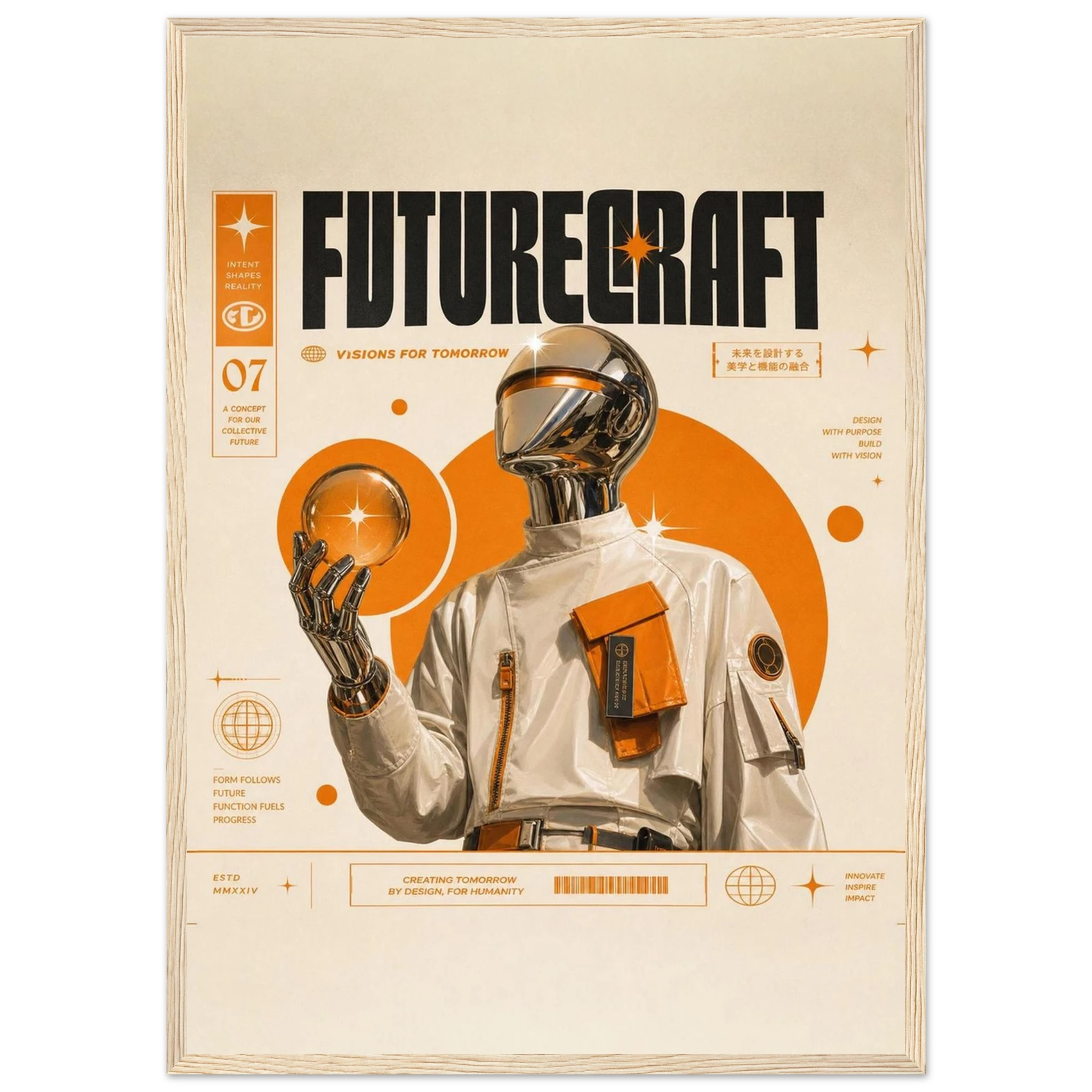 Rizen Future Craft - Premium Framed Wall Art