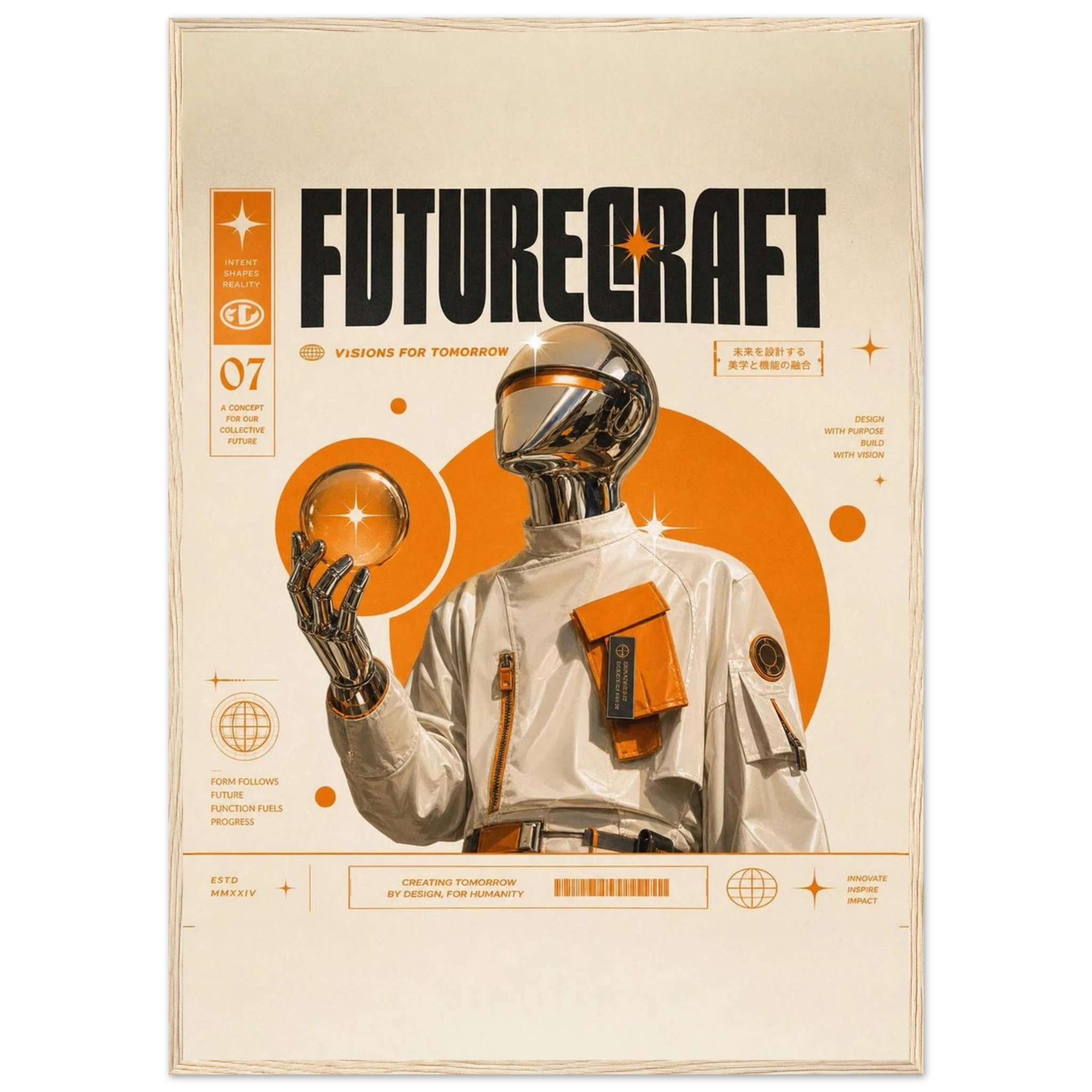 Rizen Future Craft - Premium Framed Wall Art
