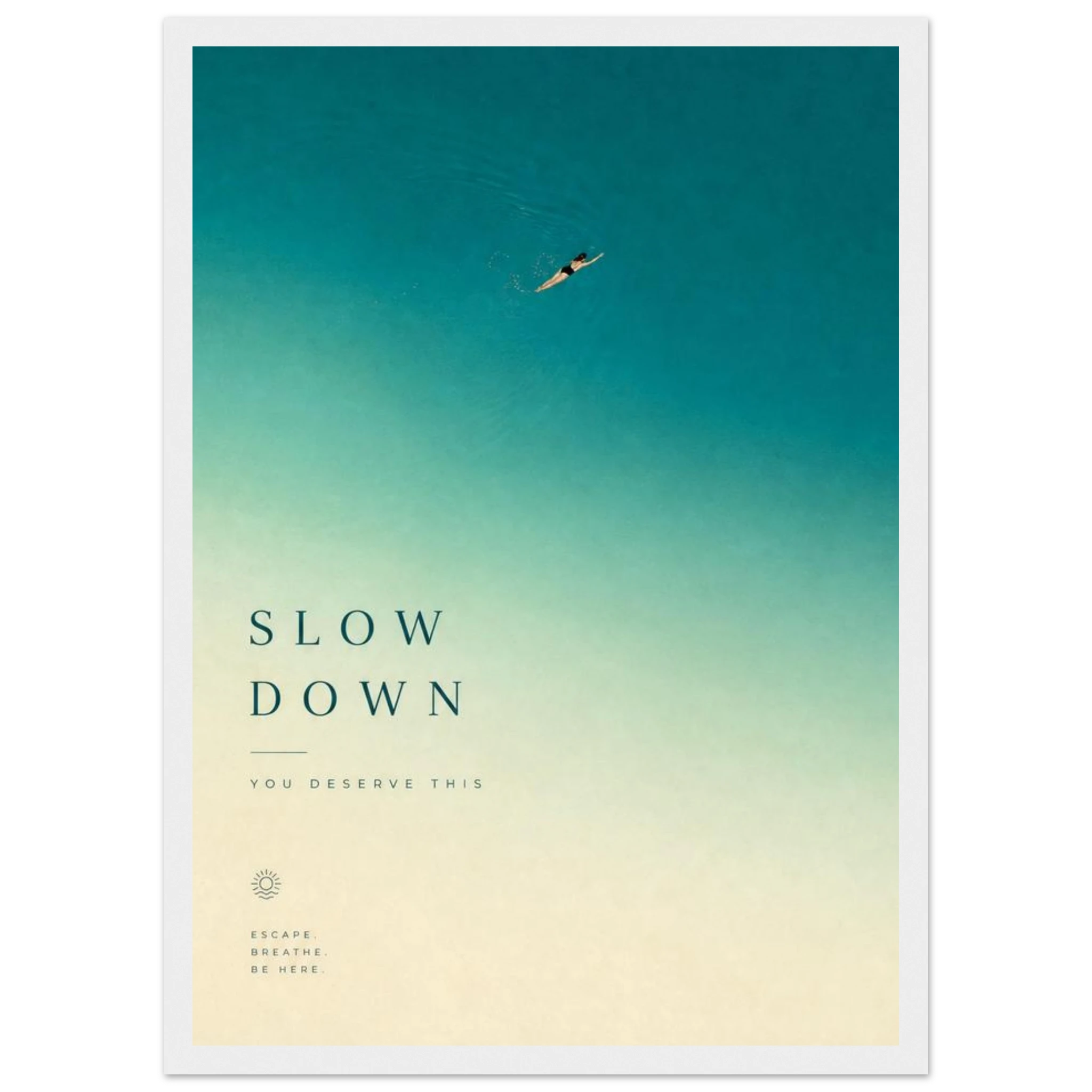 Rizen Slow Down - Premium Framed Wall Art