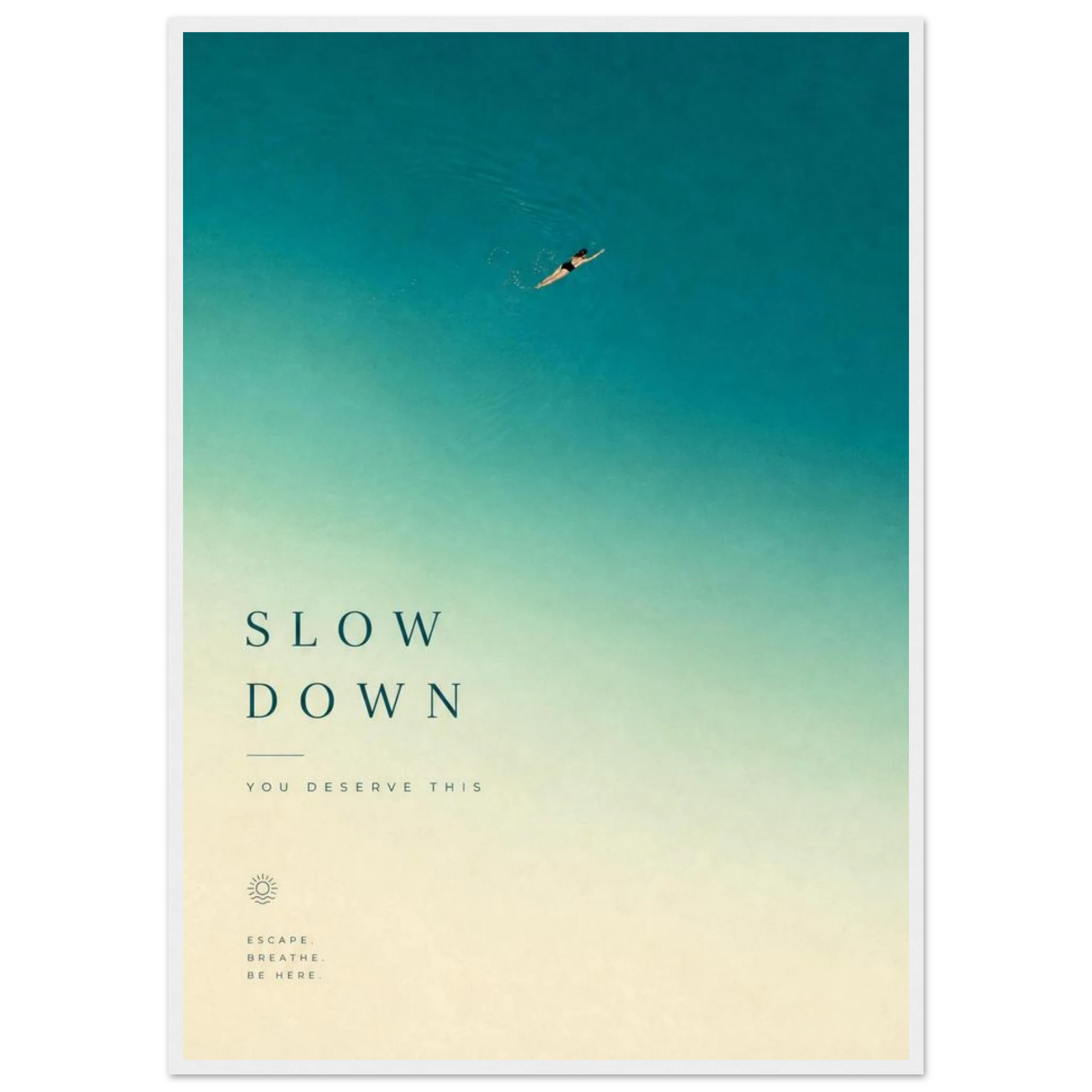Rizen Slow Down - Premium Framed Wall Art