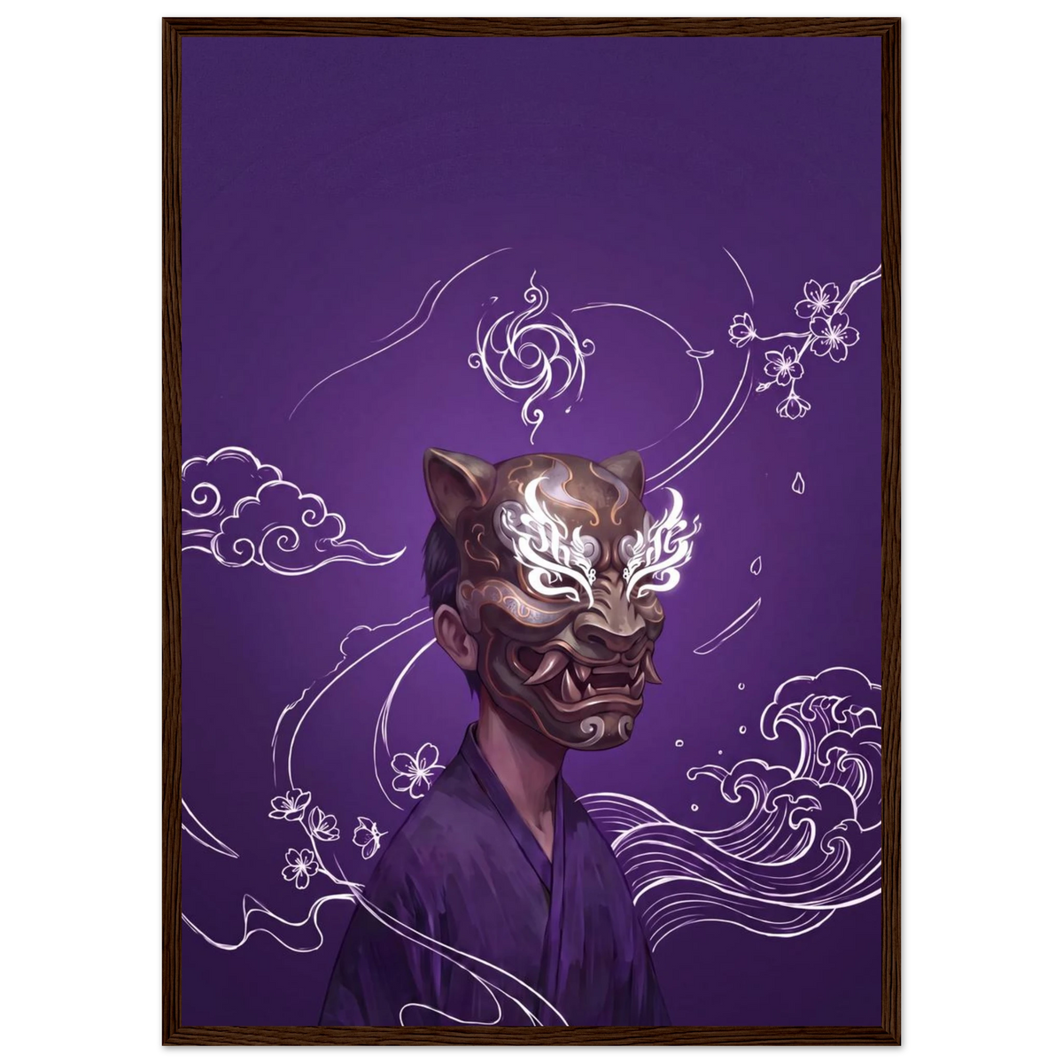 Rizen Beneath the Mask - Premium Framed Wall Art
