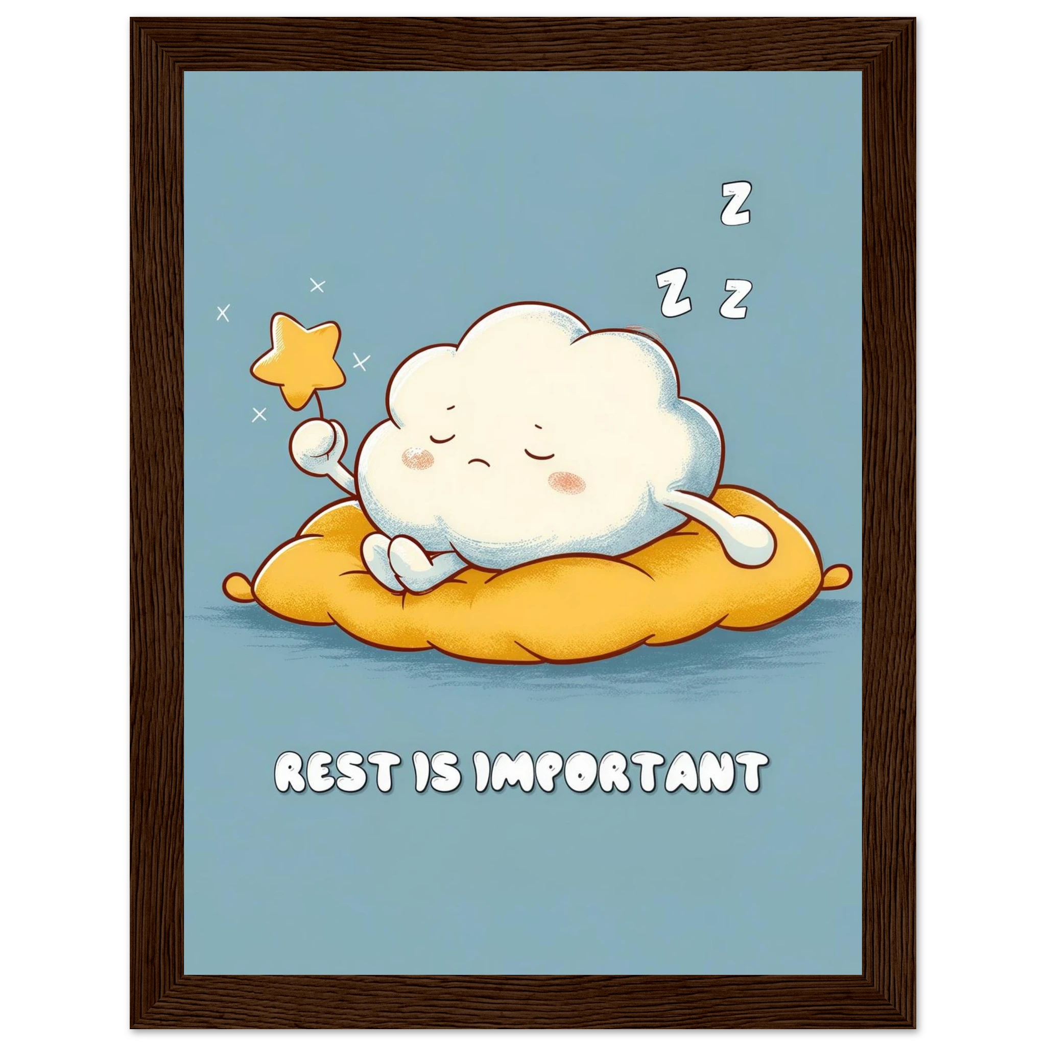 Rizen Rest is Important - Premium Framed Wall Art