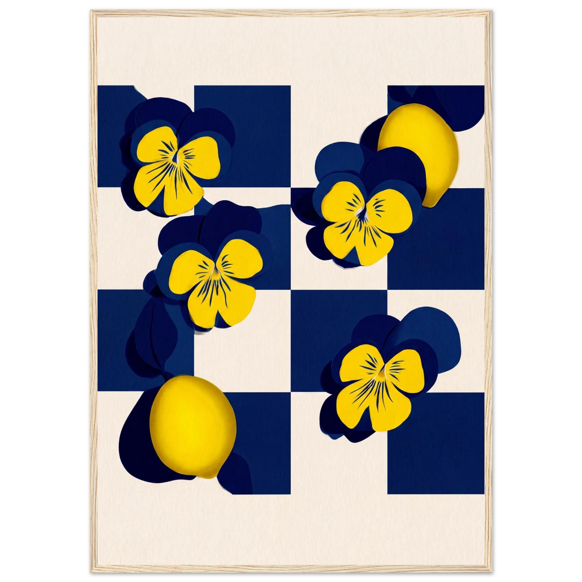 Rizen Life's Little Lemons - Premium Framed Wall Art