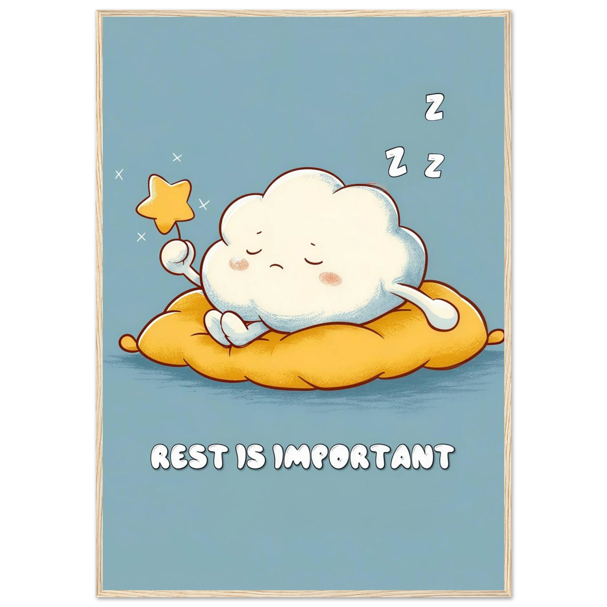 Rizen Rest is Important - Premium Framed Wall Art