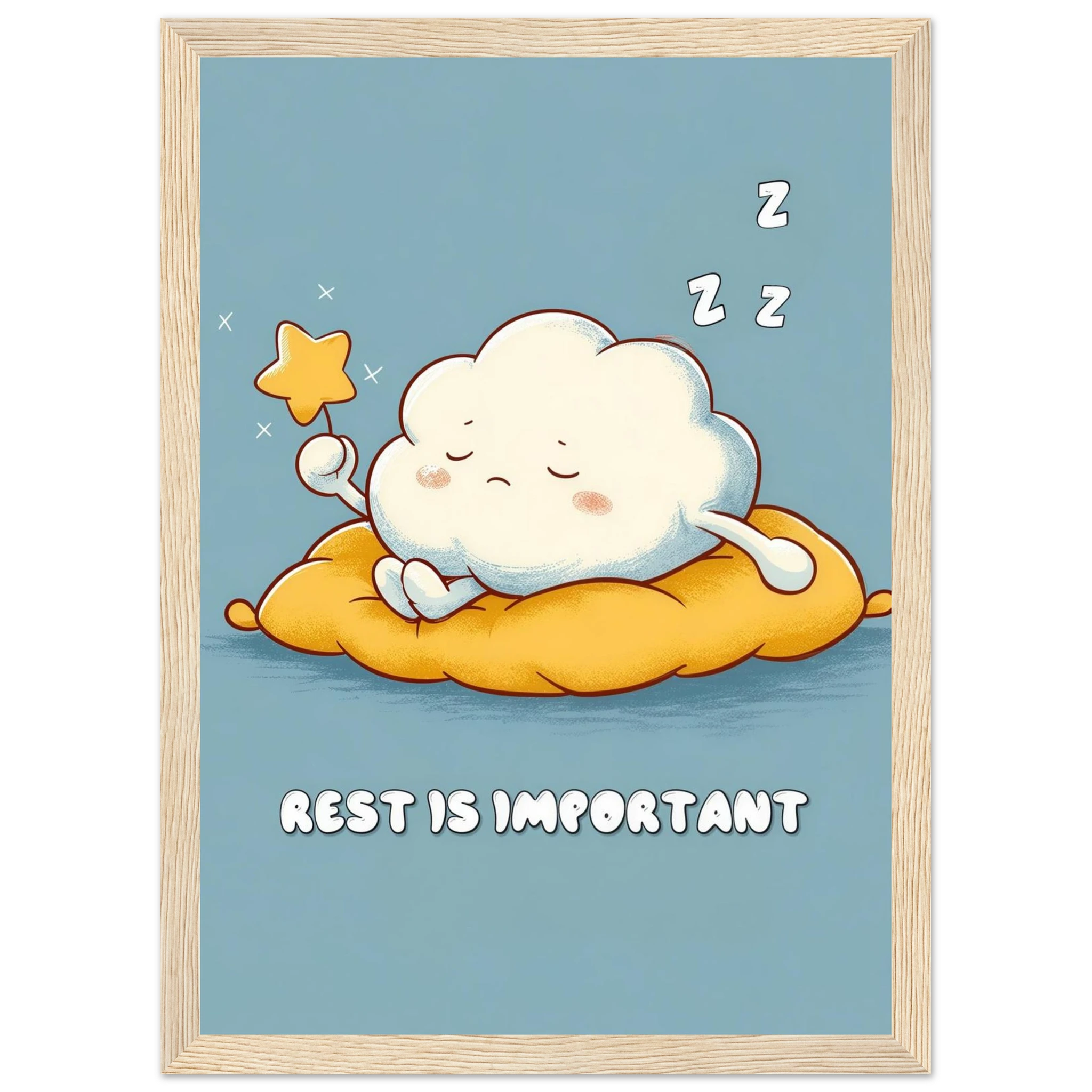 Rizen Rest is Important - Premium Framed Wall Art