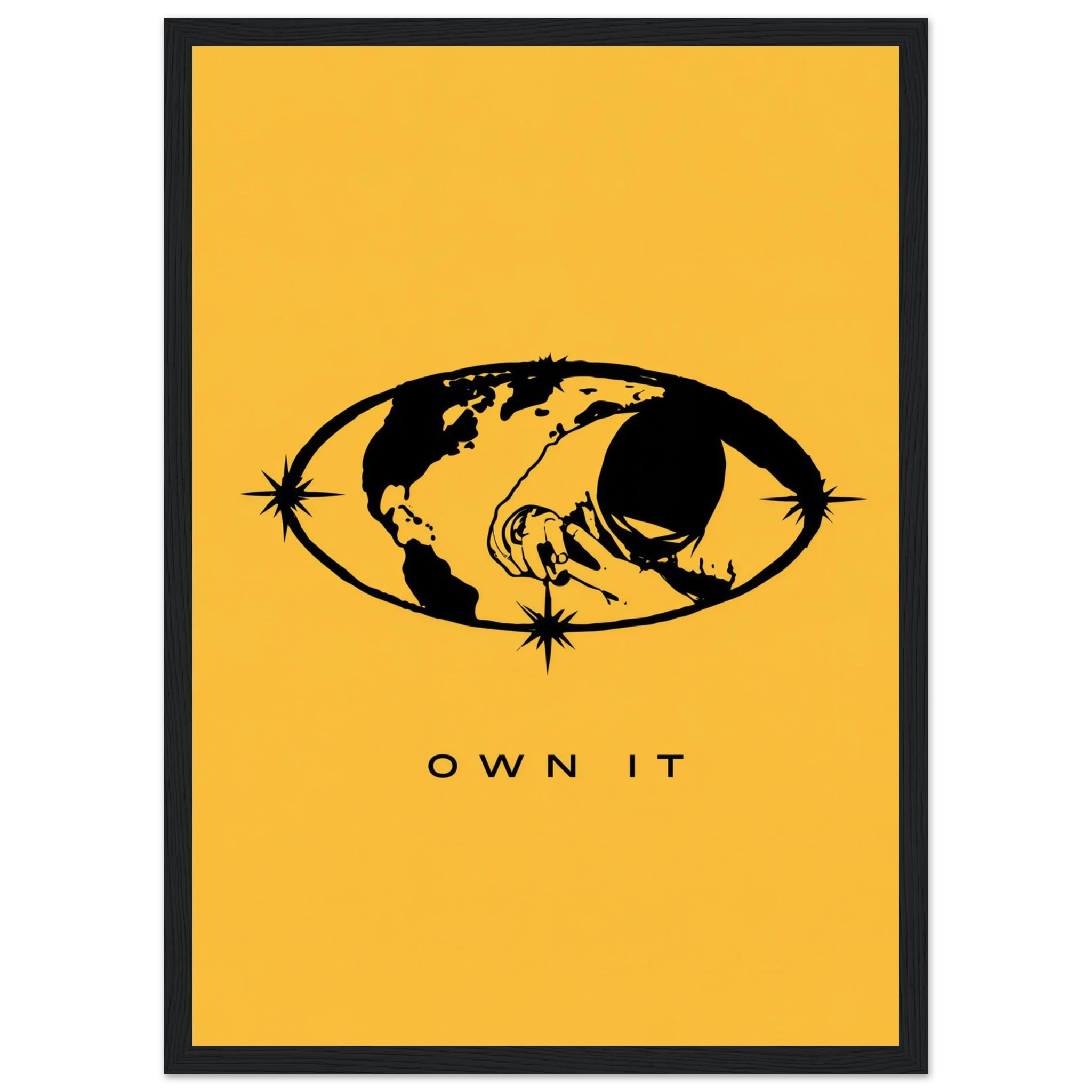 Rizen OWN IT - Premium Framed Wall Art