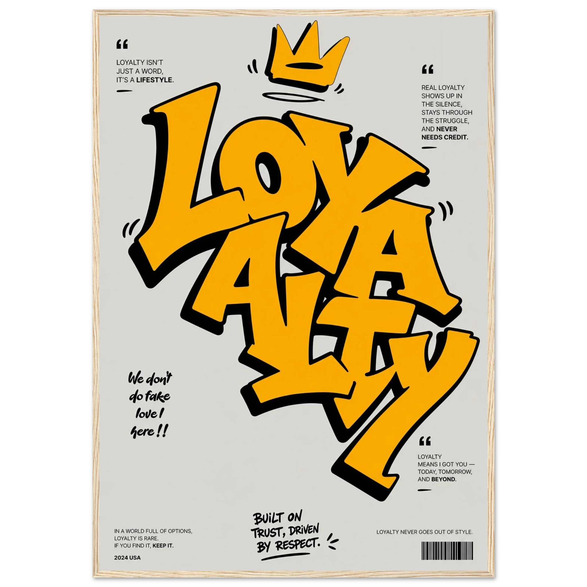 Rizen Loyalty - Premium Framed Wall Art