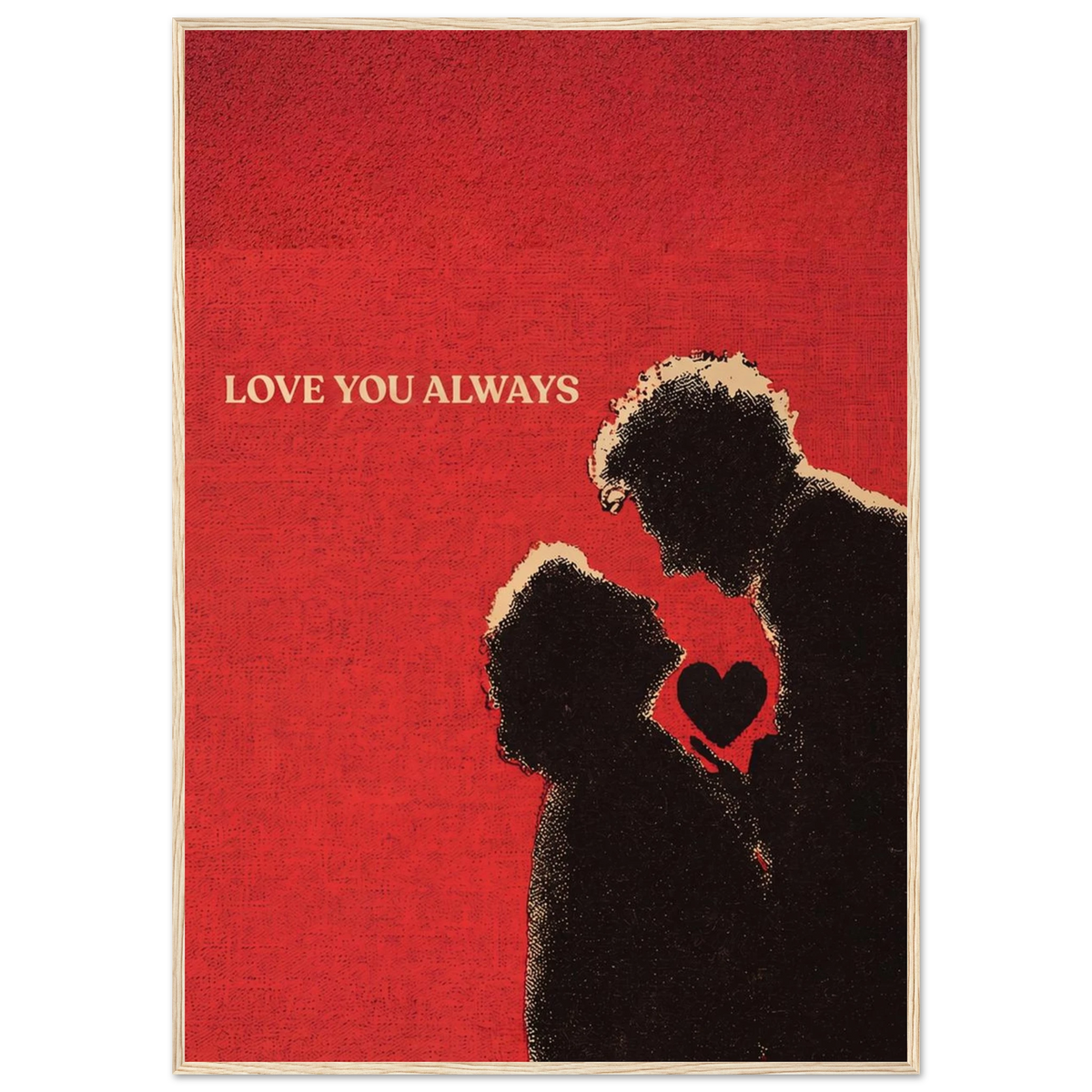 Rizen Love You Always - Premium Framed Wall Art