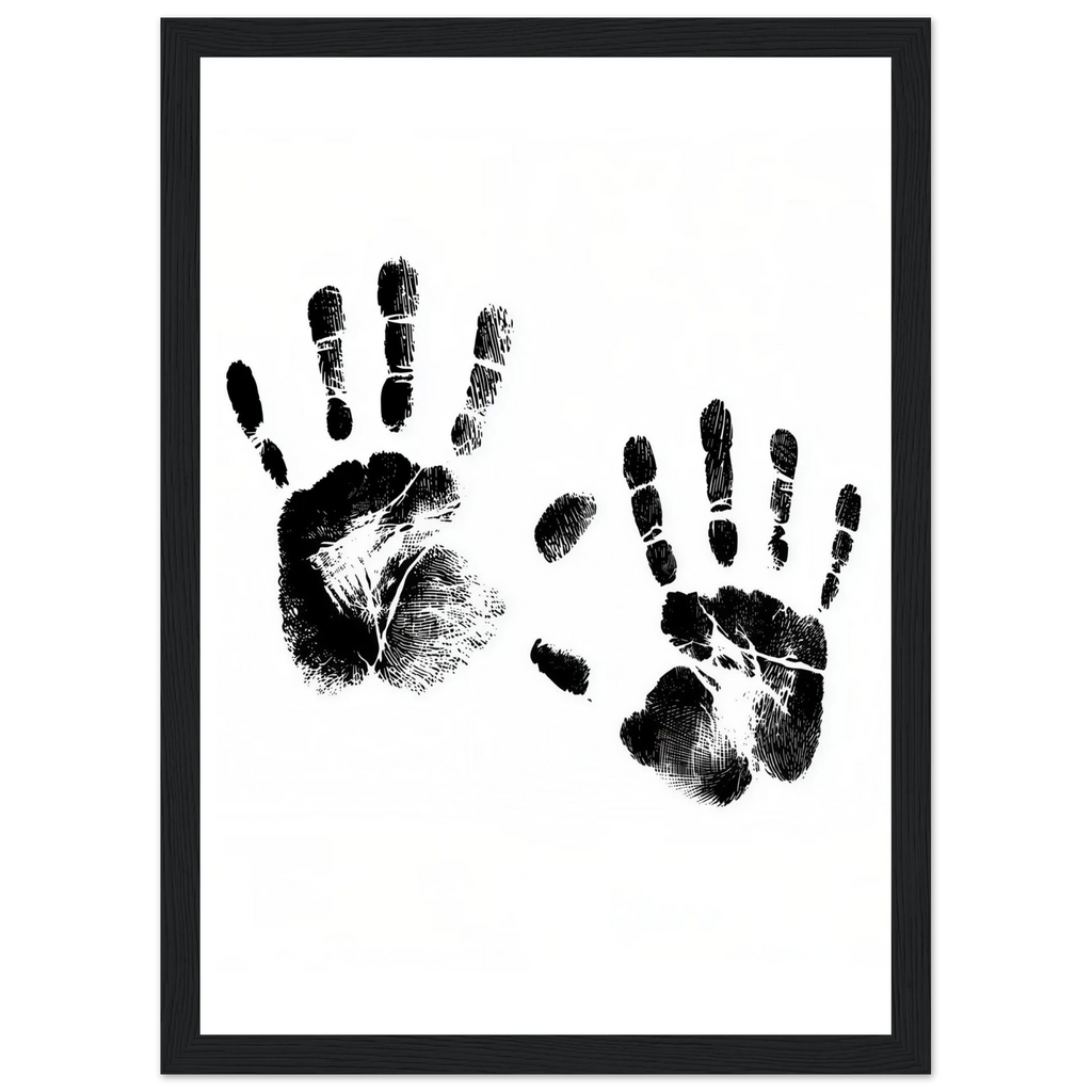 Rizen Memory of Hands - Premium Framed Wall Art
