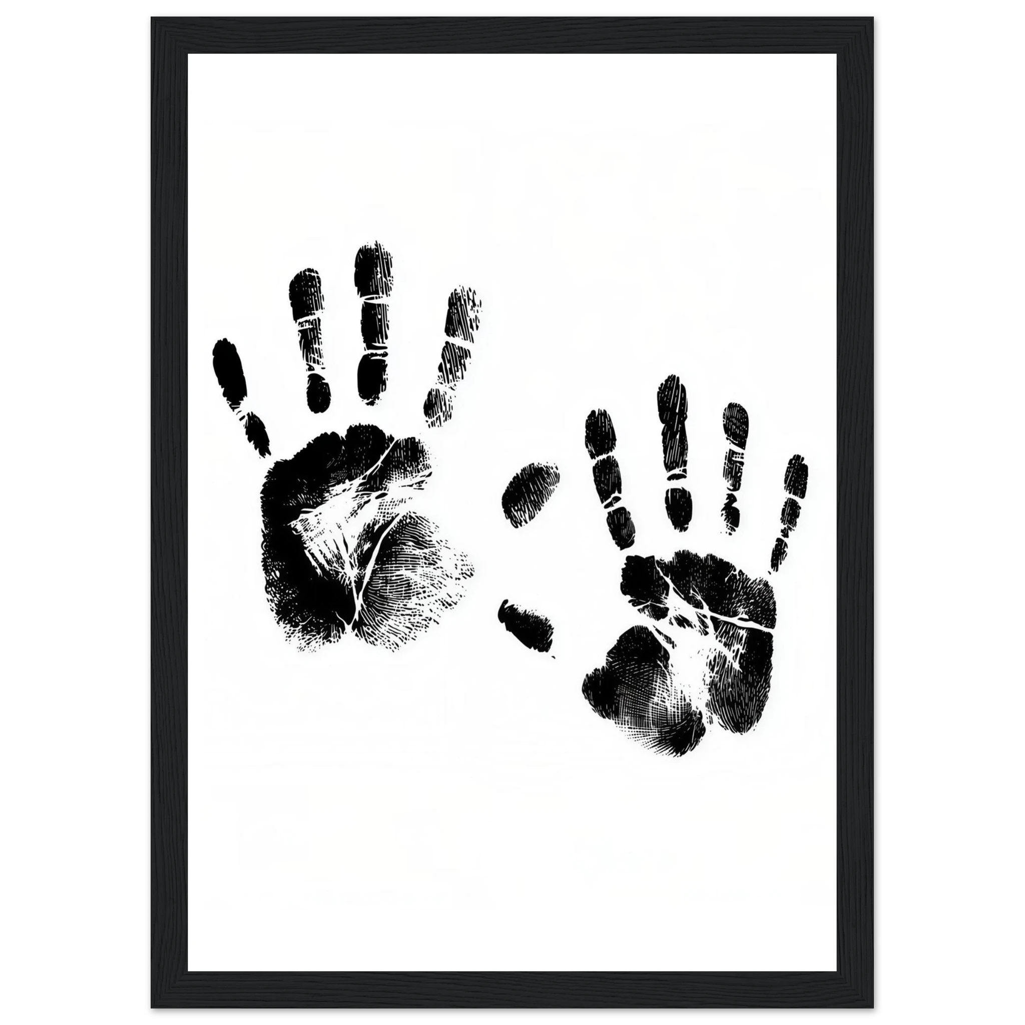 Rizen Memory of Hands - Premium Framed Wall Art