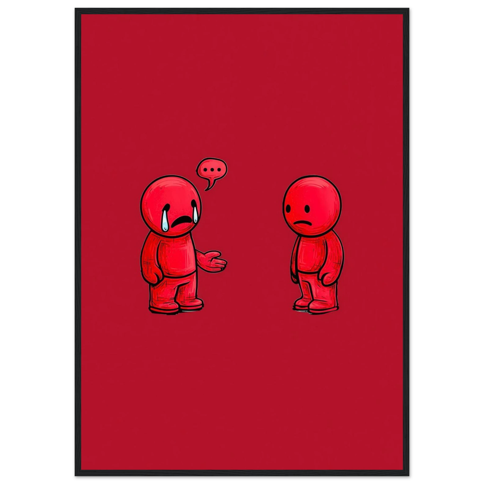 Rizen Anxious &amp; Avoidant - Premium Framed Wall Art