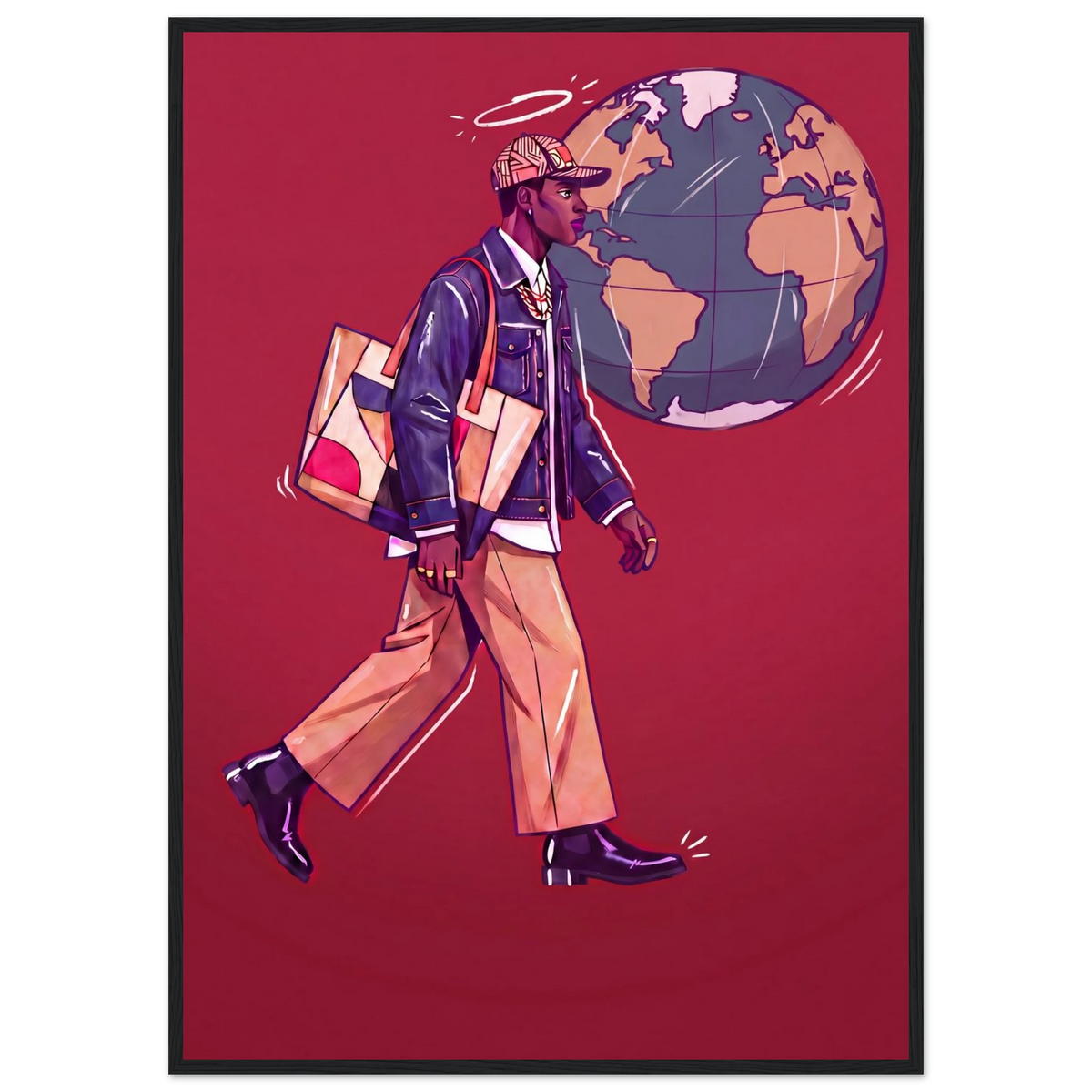 Rizen Global Stride - Premium Framed Wall Art