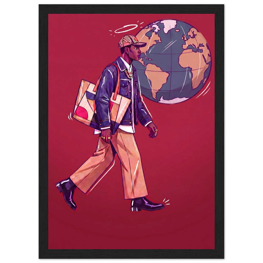 Rizen Global Stride - Premium Framed Wall Art