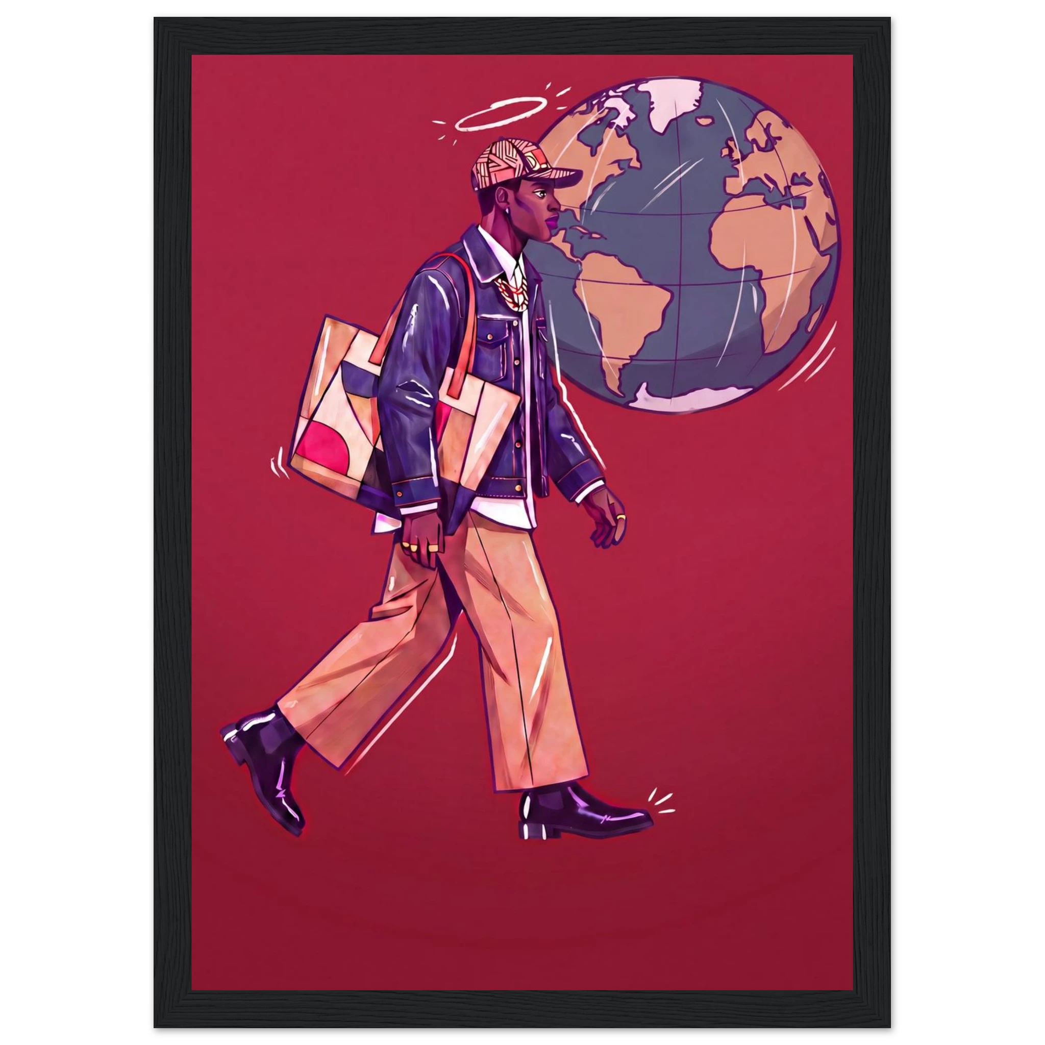Rizen Global Stride - Premium Framed Wall Art