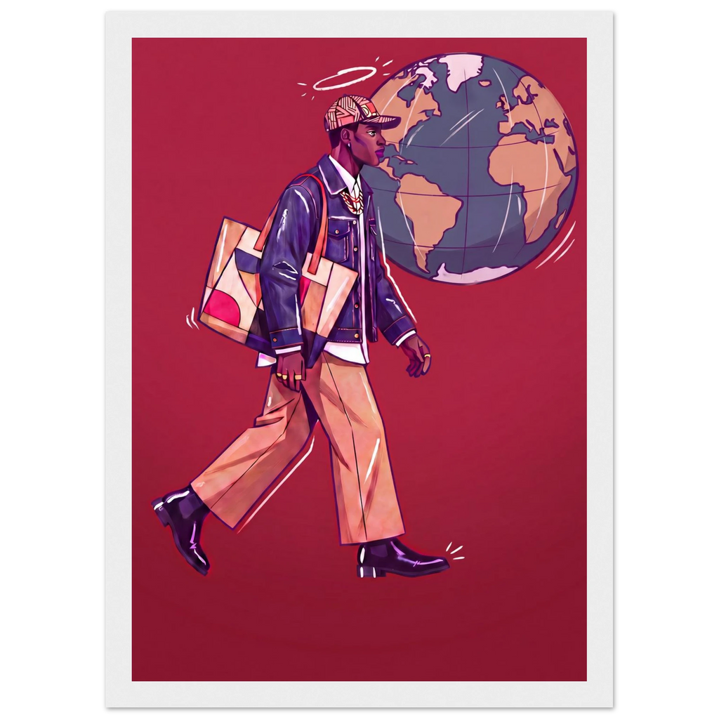 Rizen Global Stride - Premium Framed Wall Art