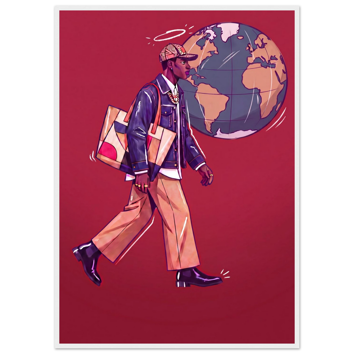 Rizen Global Stride - Premium Framed Wall Art