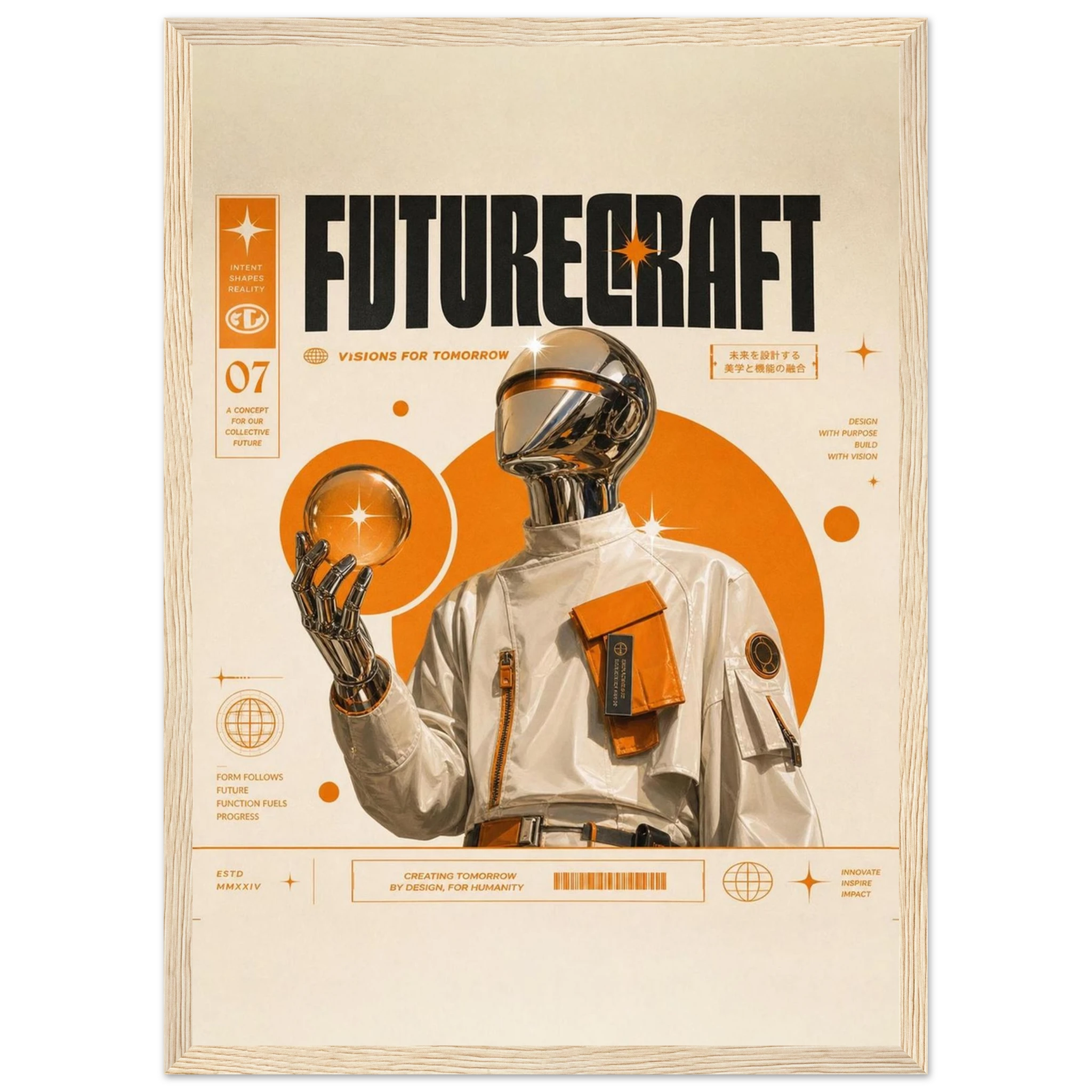 Rizen Future Craft - Premium Framed Wall Art