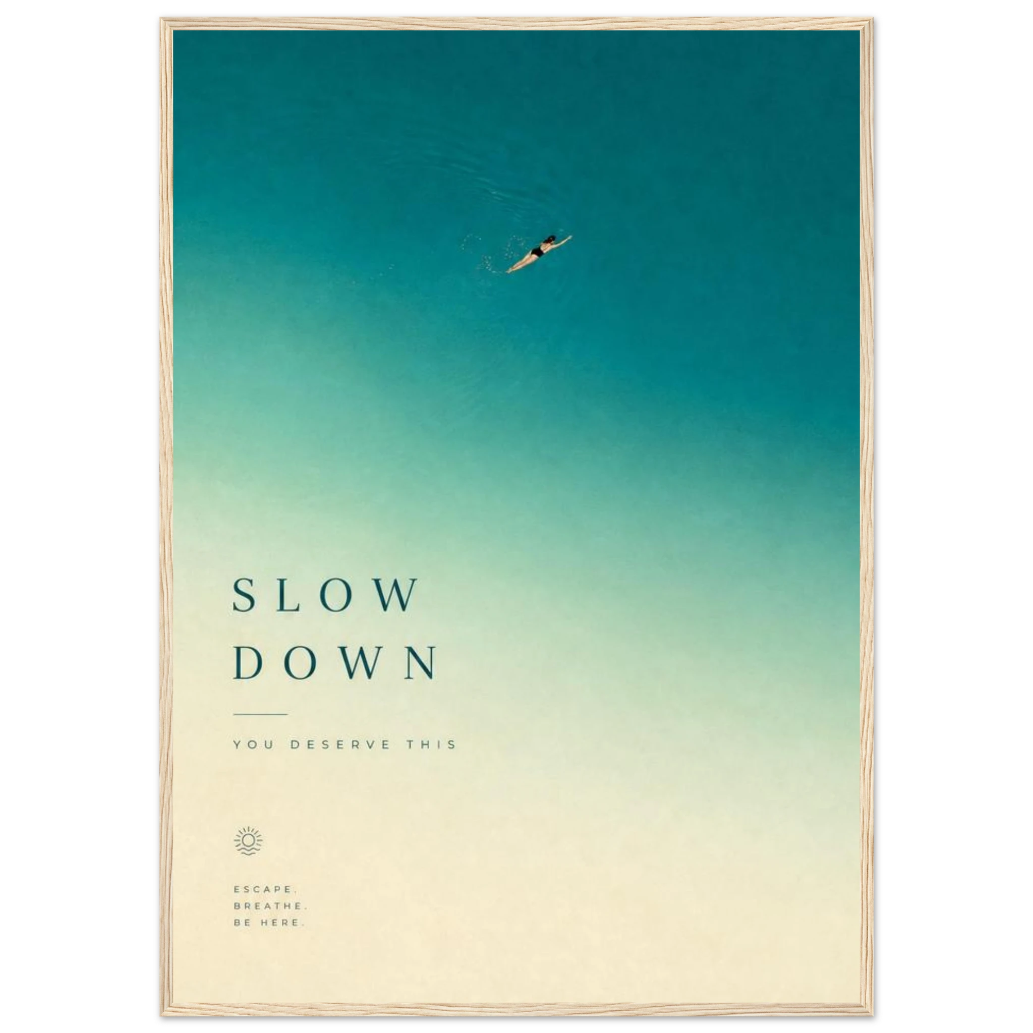 Rizen Slow Down - Premium Framed Wall Art