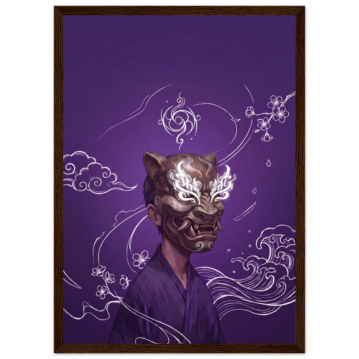 Rizen Beneath the Mask - Premium Framed Wall Art