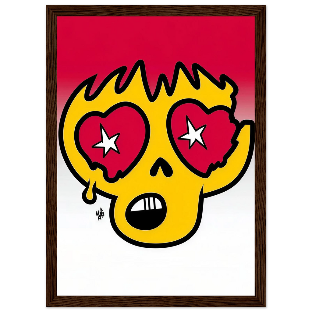 Rizen StarGaze Skull - Premium Framed Wall Art