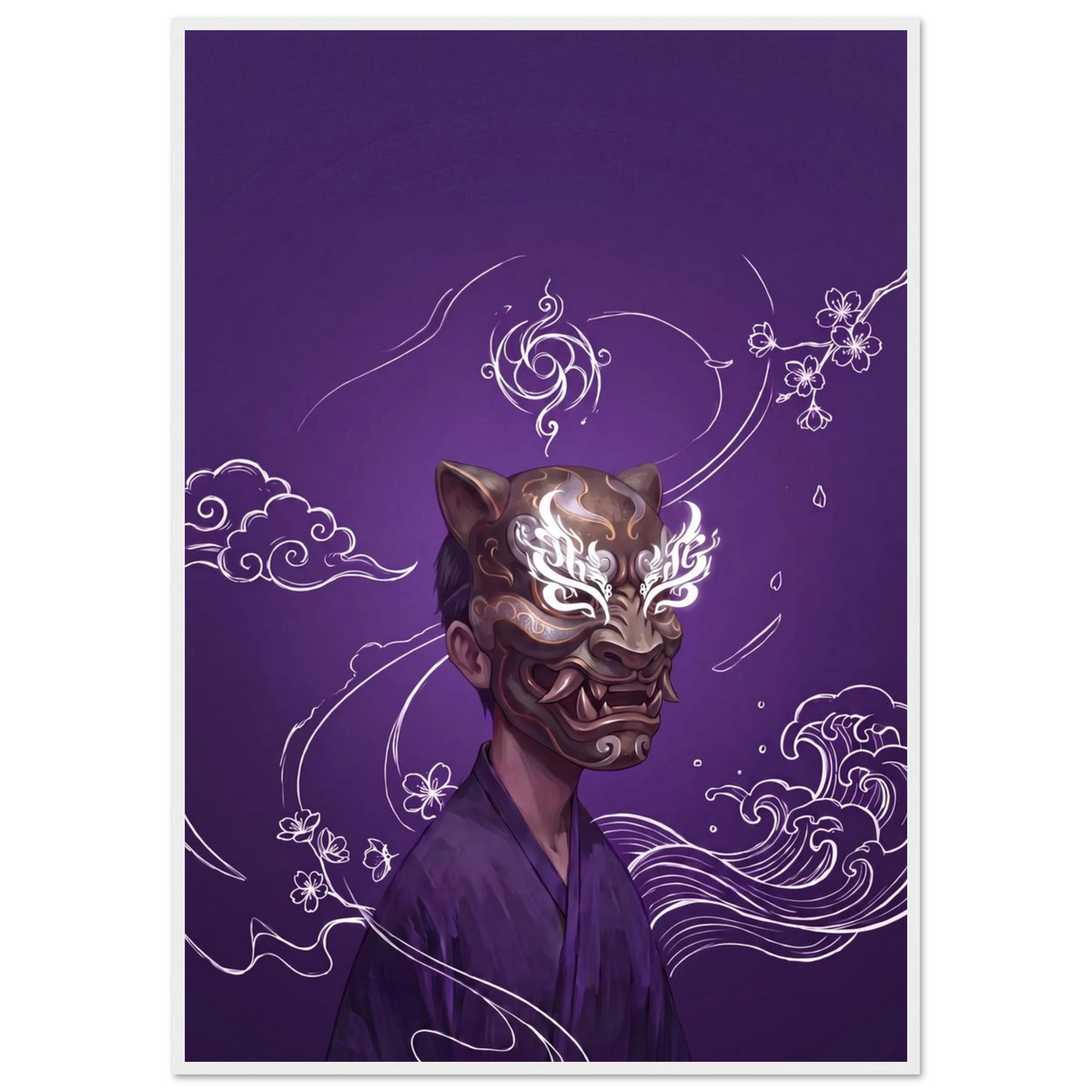 Rizen Beneath the Mask - Premium Framed Wall Art