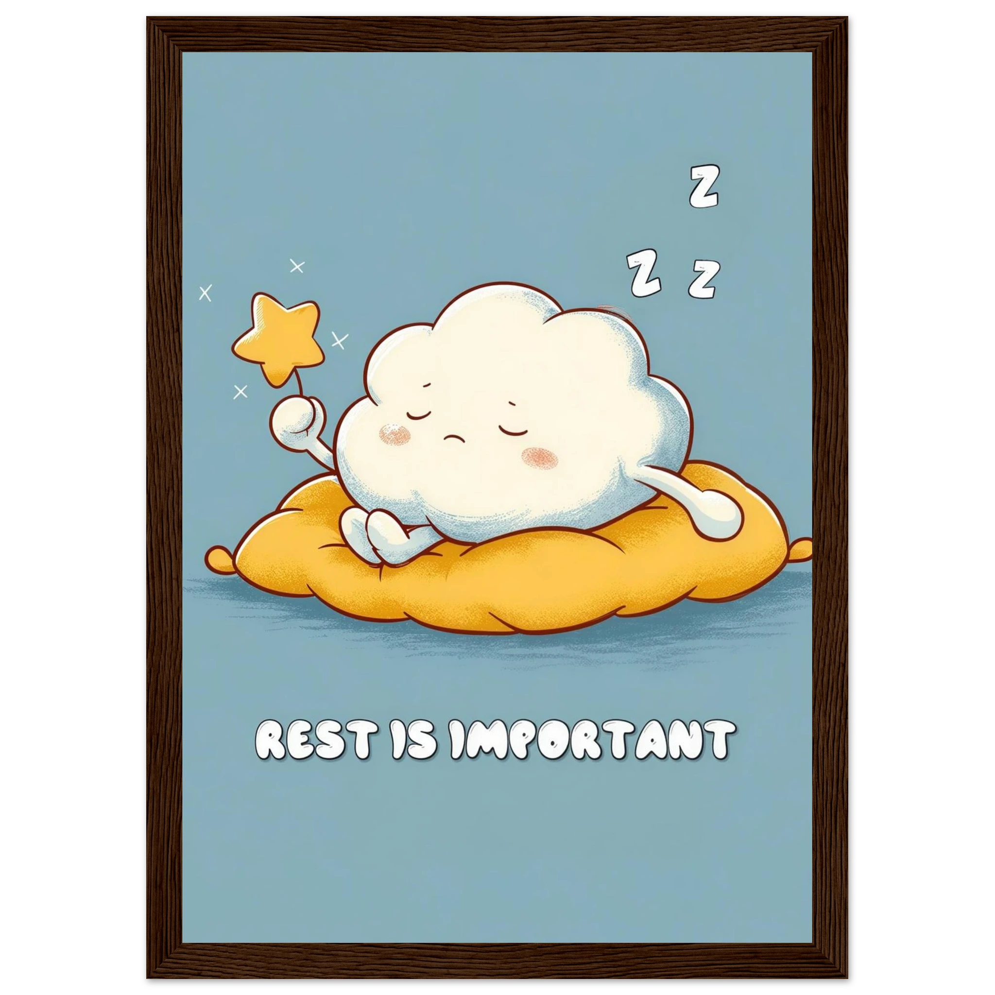 Rizen Rest is Important - Premium Framed Wall Art