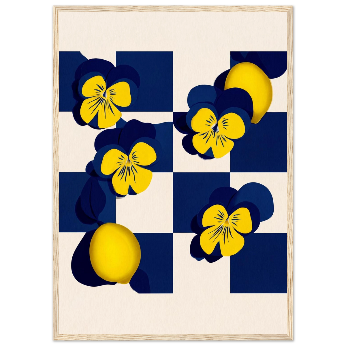 Rizen Life's Little Lemons - Premium Framed Wall Art