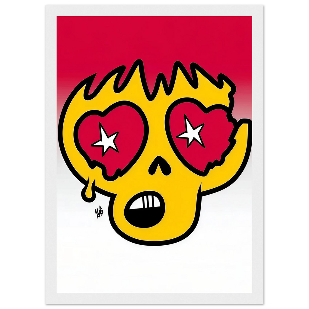 Rizen StarGaze Skull - Premium Framed Wall Art